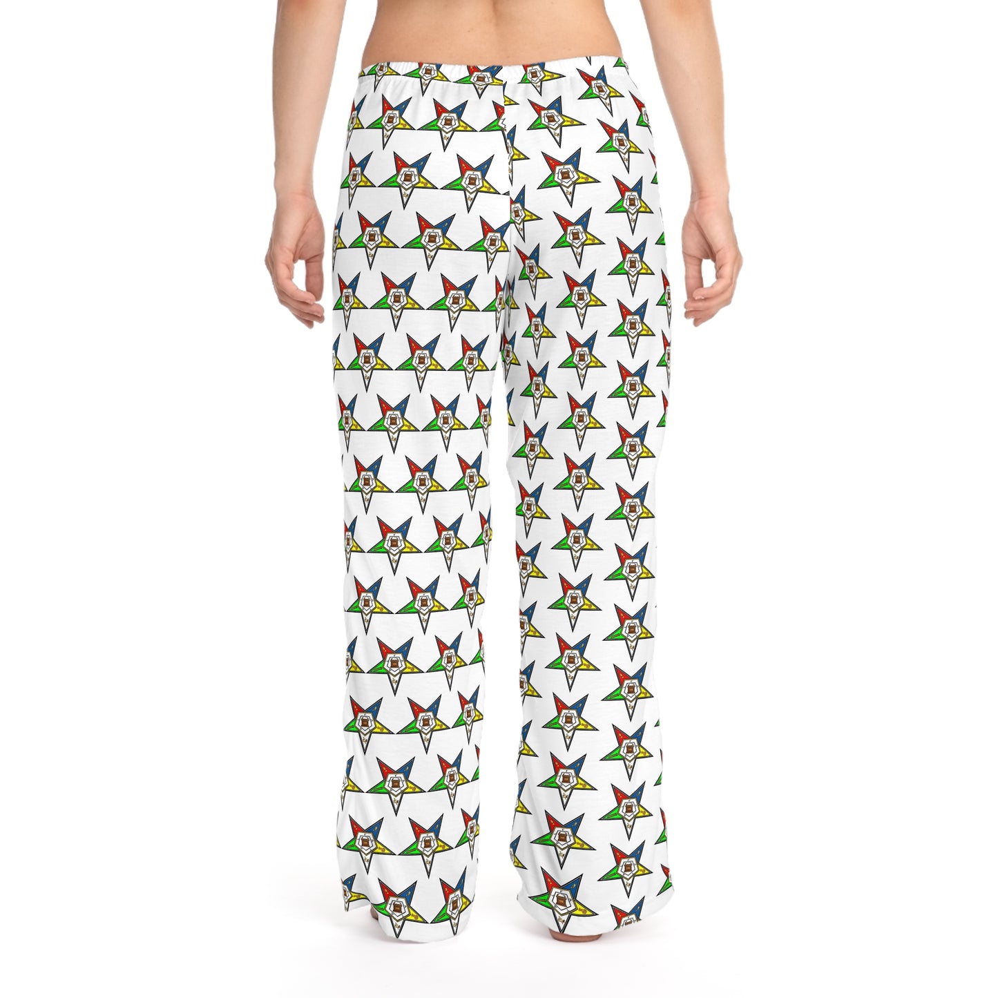 Whimsical Star Print Women's Pajama Pants, Comfortable Lounge Wear, Cozy Sleepwear, Gift for Her, Festive Homewear