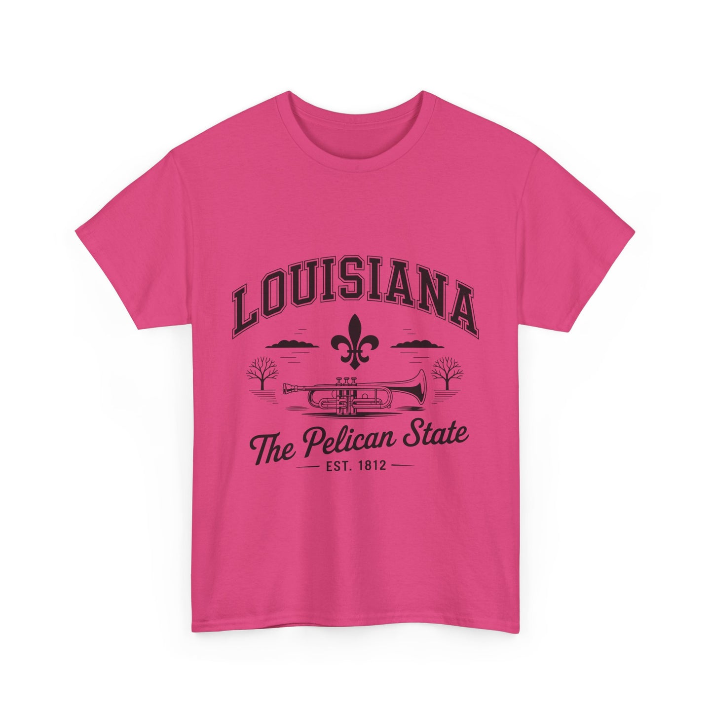 Louisiana State Pride Tee, Unisex Heavy Cotton T-Shirt, Perfect for Souvenir, Gift, Louisiana Lover, Home State Shirt
