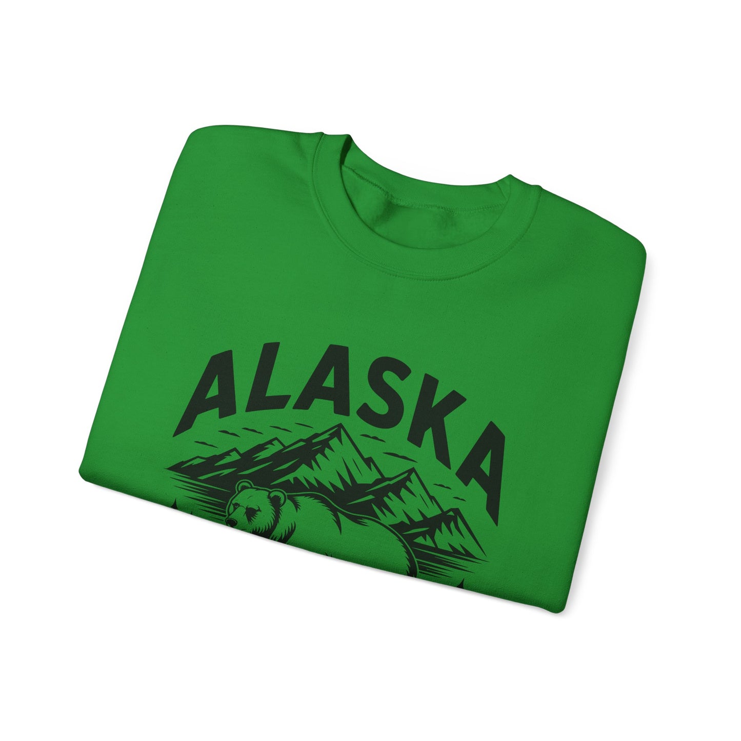 Alaska Bear Crewneck Sweatshirt - Cozy Unisex Pullover, Perfect for Outdoor Lovers, Holiday Gift, Adventure Wear, Travel Sweatshirt