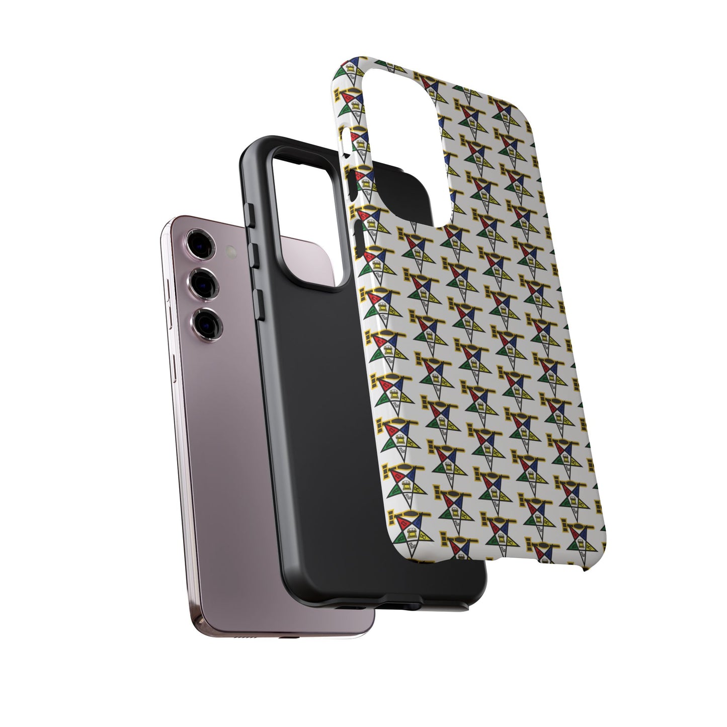 Tough Cases iPhone Case, Colorful Geometric Phone Cover, Unique Gift for Tech Lovers, Durable Phone Accessories, Trendy Phone Protector