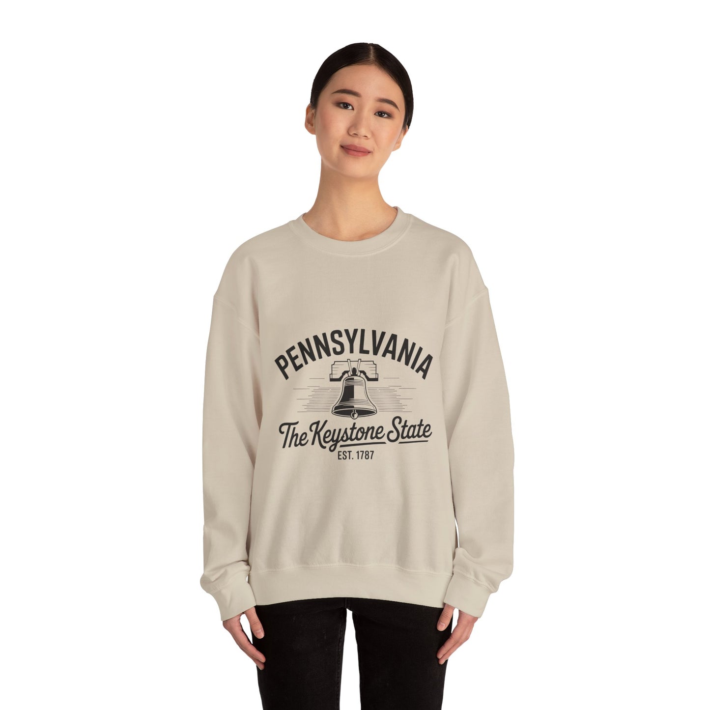 Pennsylvania Crewneck Sweatshirt, Cozy State Pride Apparel, Unisex Sweatshirt, Perfect for Gift Giving, Casual Outfit
