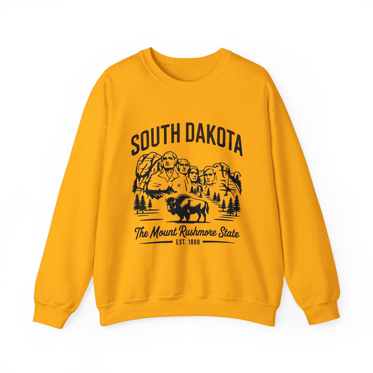 South Dakota Vintage Crewneck Sweatshirt | Mount Rushmore State Apparel, Unisex Pullover, Travel Souvenir, Casual Outfit, Gift for Him/Her