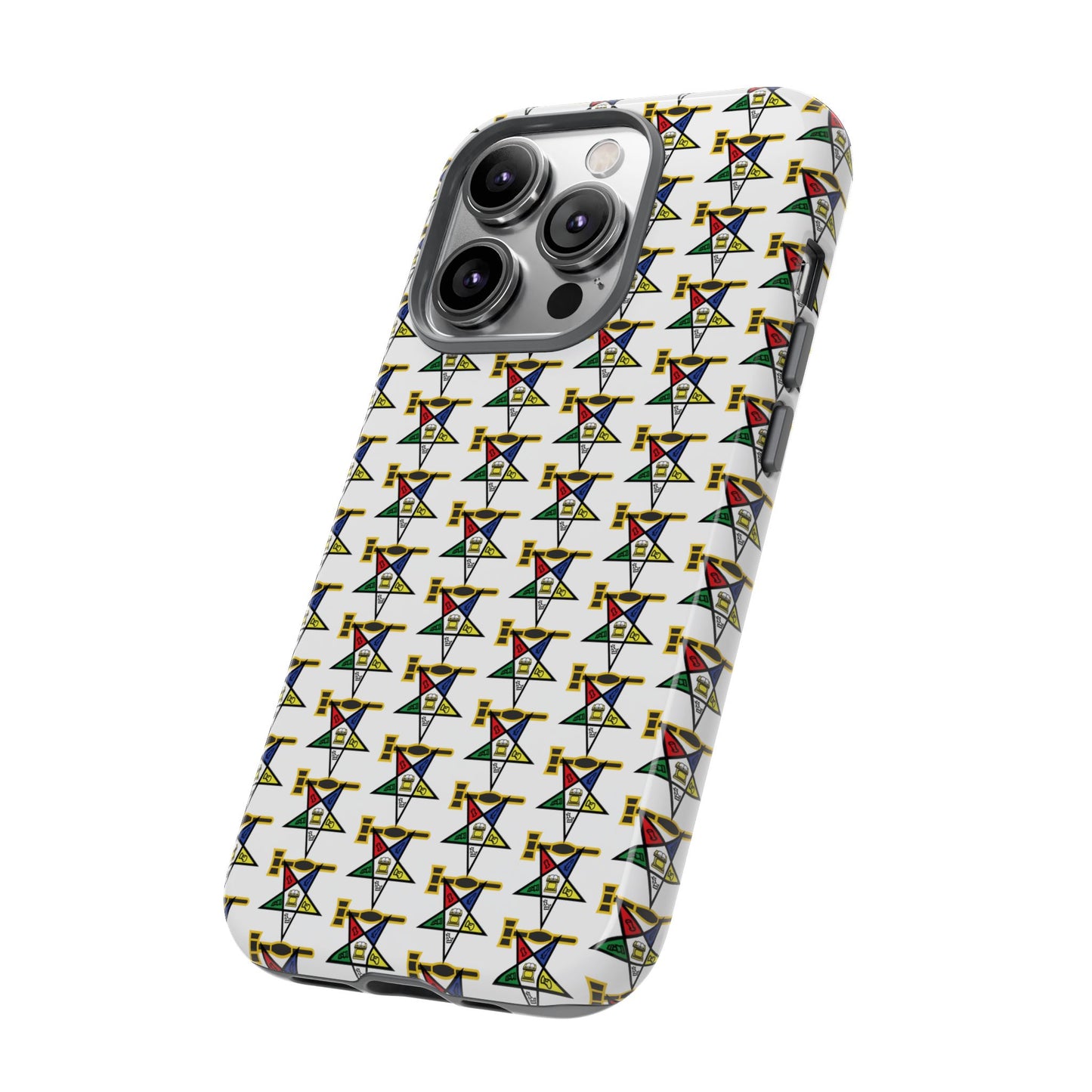 Tough Cases iPhone Case, Colorful Geometric Phone Cover, Unique Gift for Tech Lovers, Durable Phone Accessories, Trendy Phone Protector