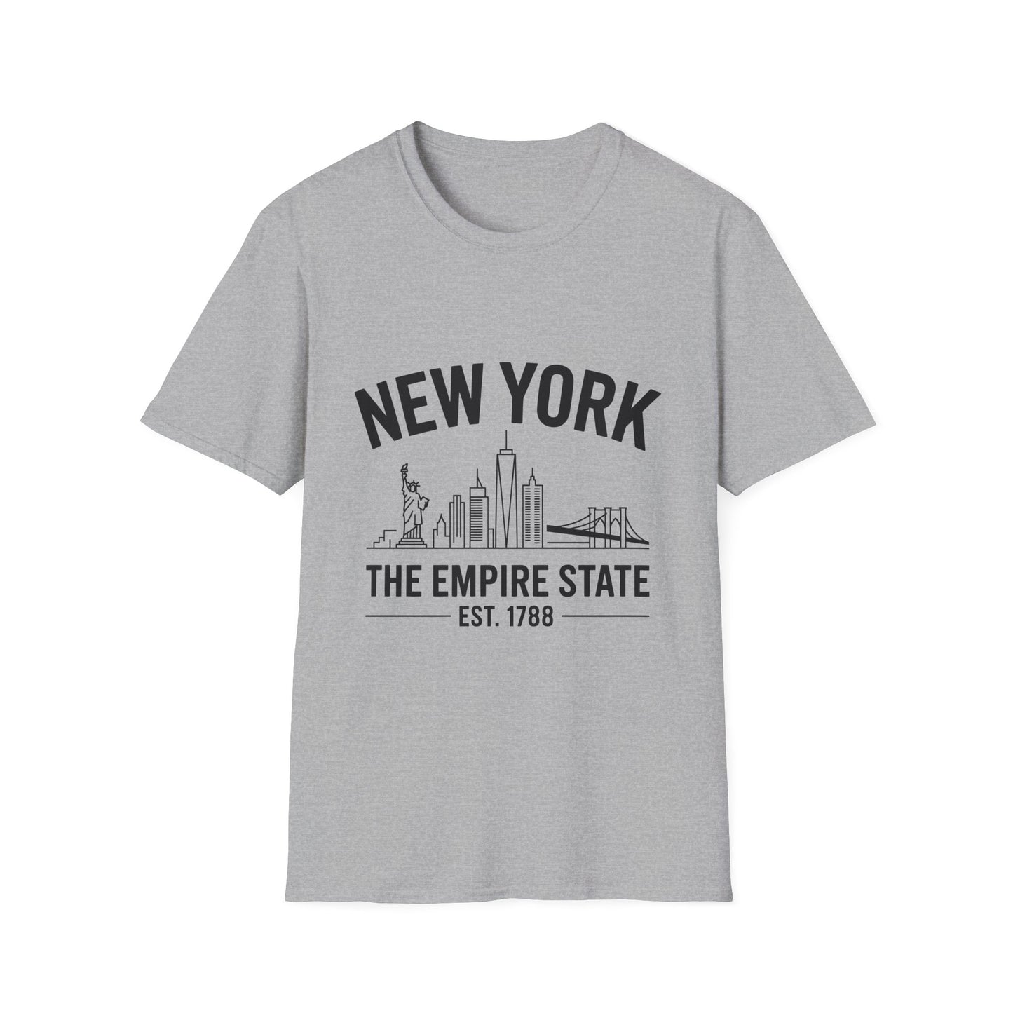 New York Skyline Unisex T-Shirt, NYC Shirt, Empire State Tee, Travel Souvenir, Urban Apparel