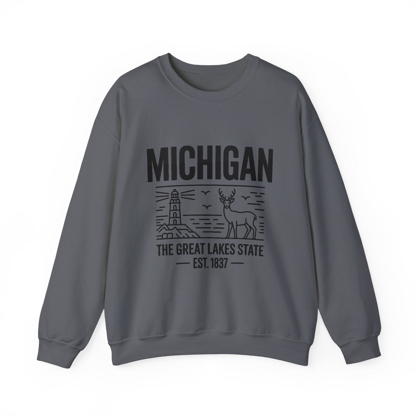 Michigan Pride Sweatshirt | Unisex Heavy Blend™ Crewneck | Great Lakes State Gift | Cozy Apparel for Outdoors | Perfect for All Seasons