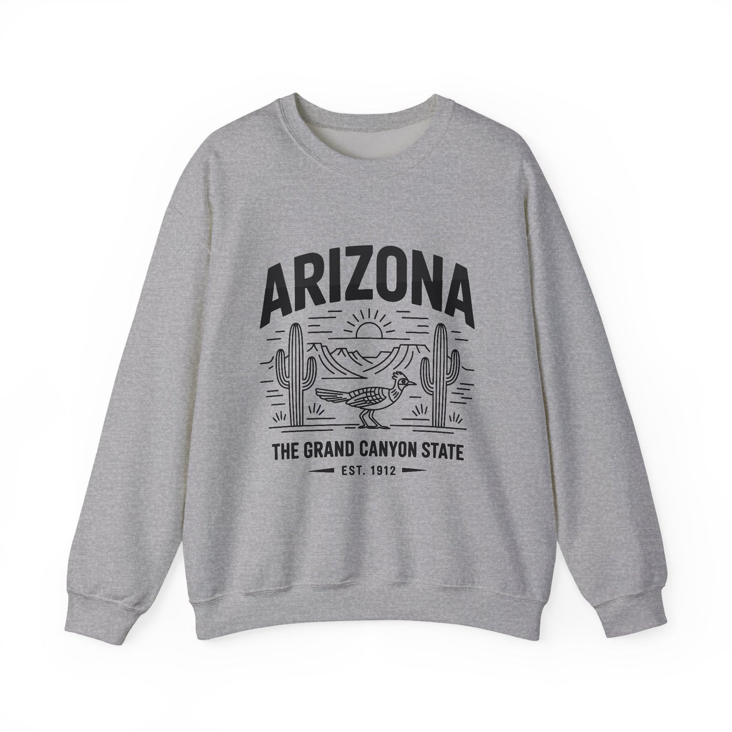 Arizona Crewneck Sweatshirt | Vintage State Apparel, Gift for Travelers, Southwest Style, Unisex Fashion, Cozy Outfit
