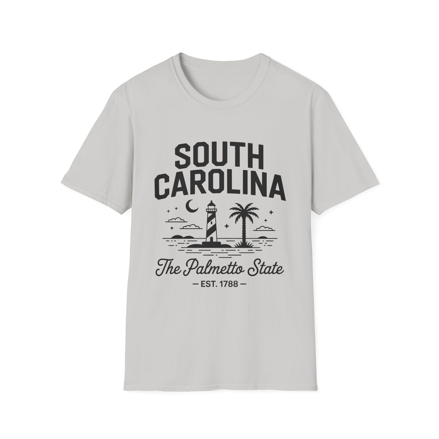 South Carolina Graphic T-Shirt, Casual Wear, Beach Vibes, State Pride Apparel, Travel Souvenir, Gift for Southerners