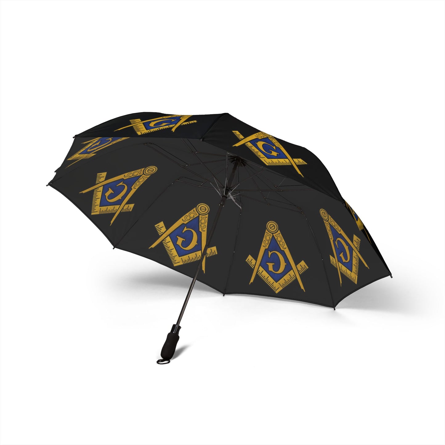 Masonic Symbol Umbrella - Stylish Foldable Umbrella for All Occasions, Rain Protection, Gifts for Masons, Travel Essential, Unique Design