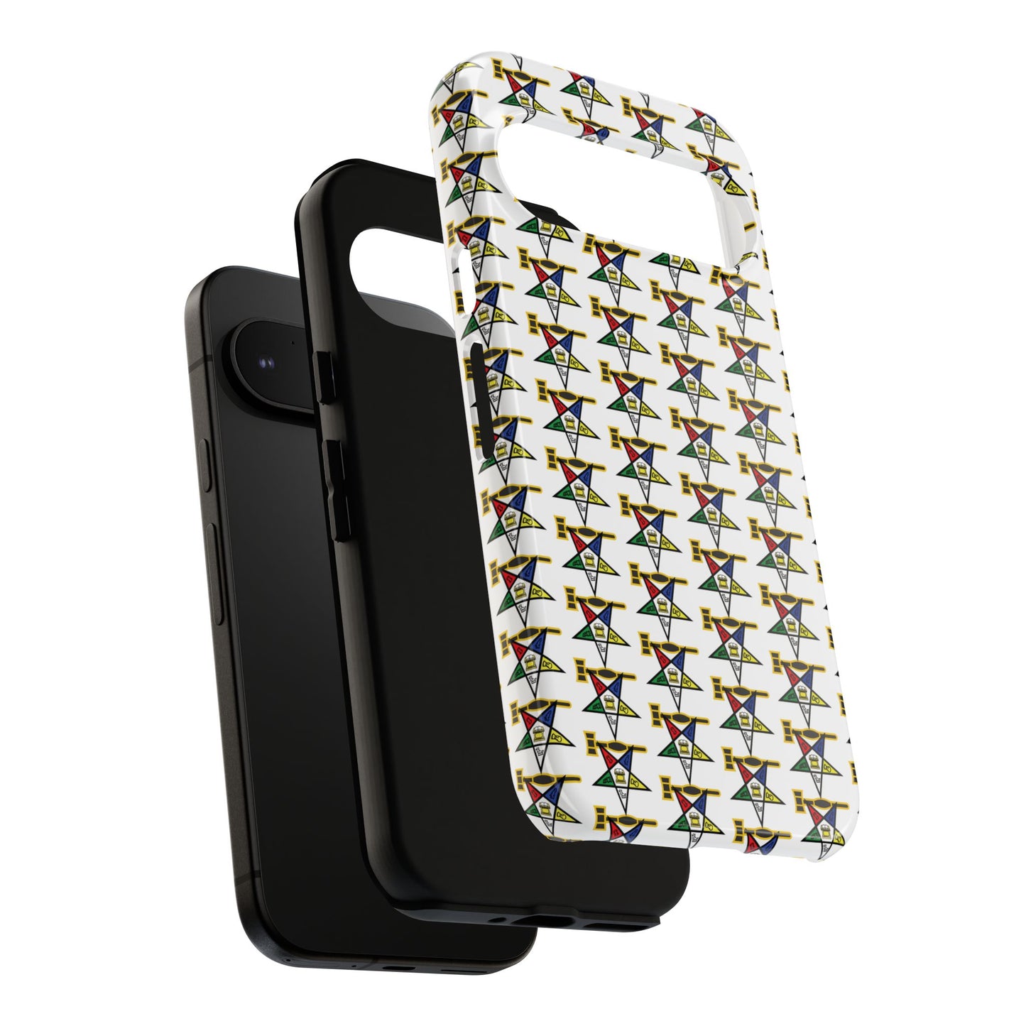 Tough Cases iPhone Case, Colorful Geometric Phone Cover, Unique Gift for Tech Lovers, Durable Phone Accessories, Trendy Phone Protector