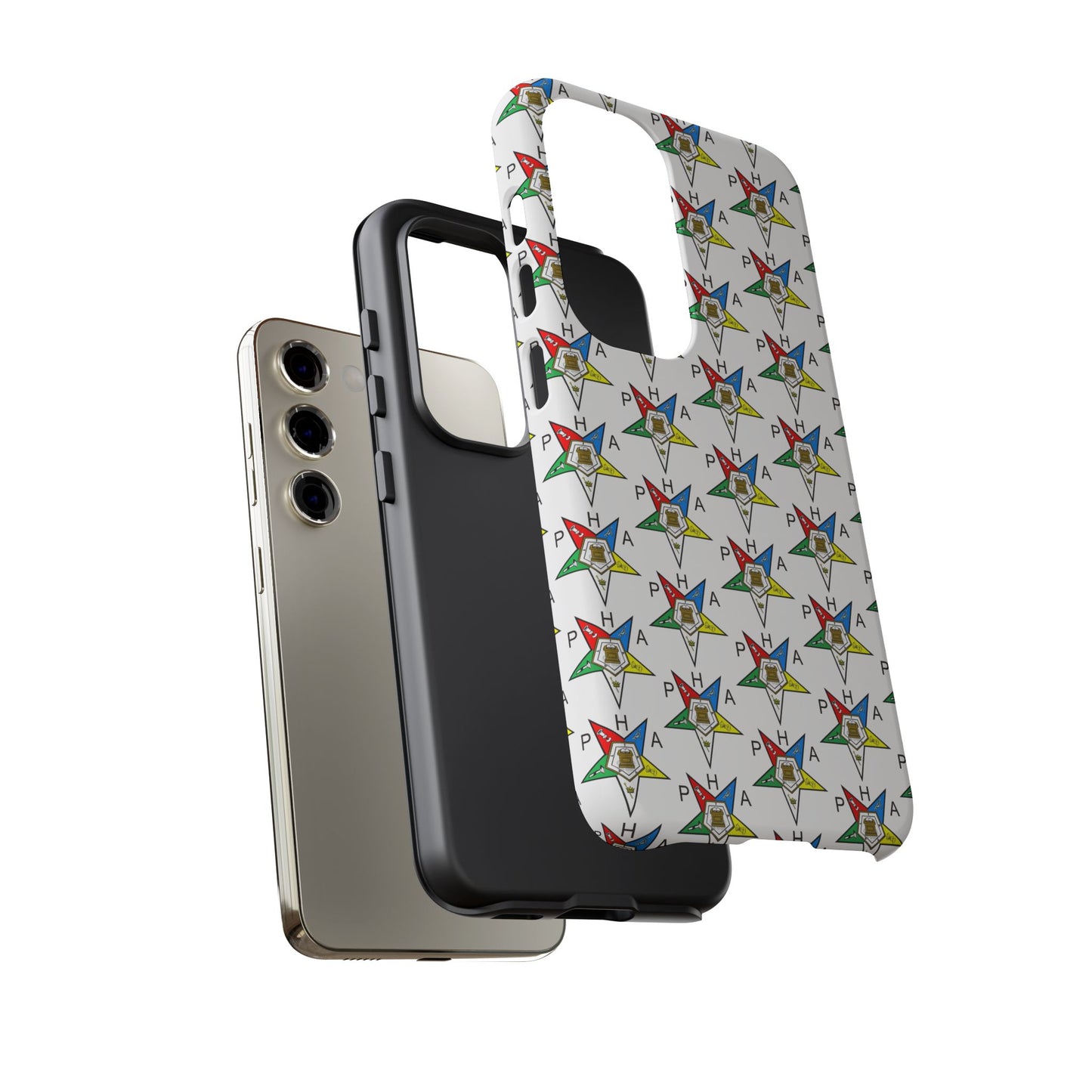 Colorful Phone Case for Tough Cases Lovers, Customizable Phone Accessories, Unique Gift, Durable Phone Cover, Fun Patterned Case