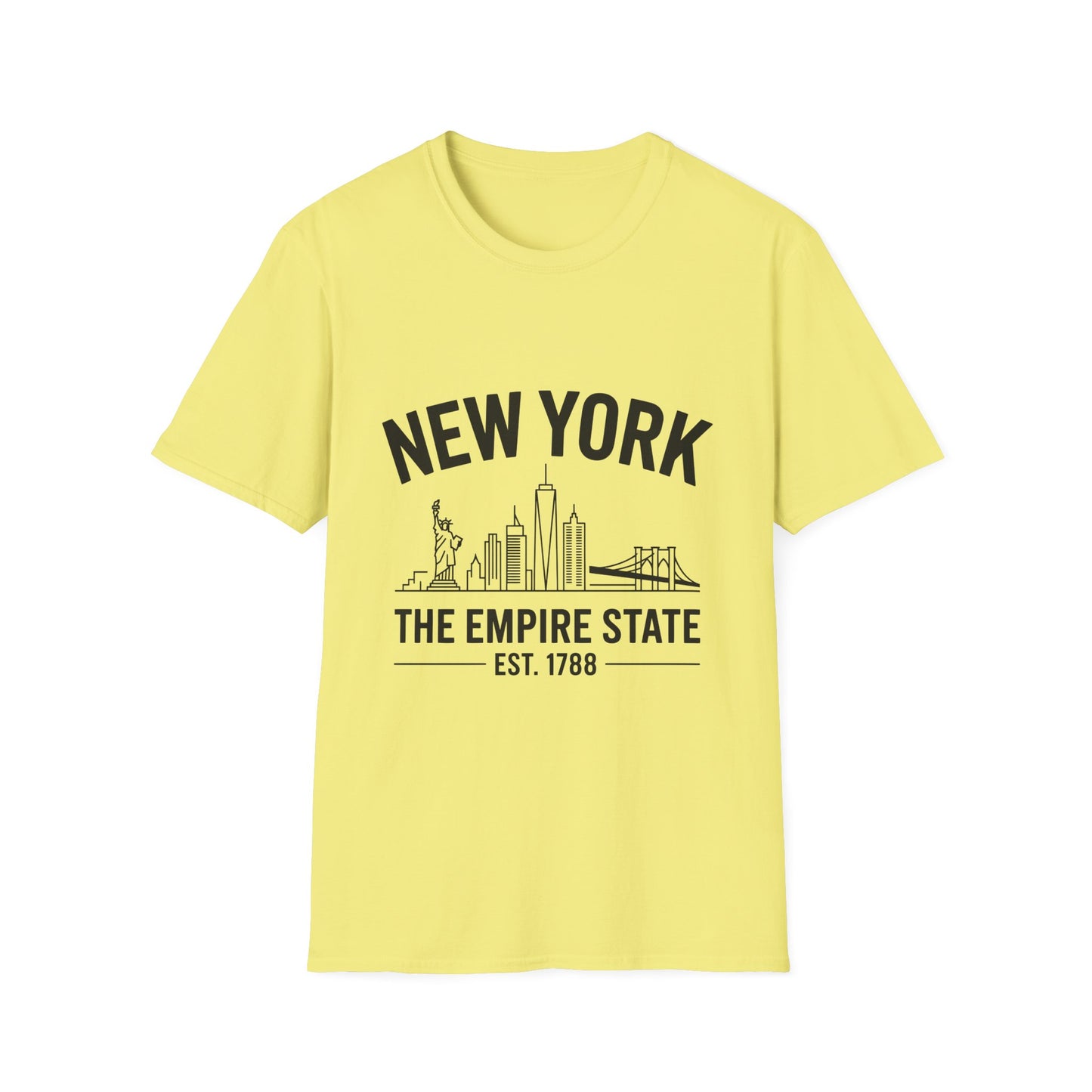 New York Skyline Unisex T-Shirt, NYC Shirt, Empire State Tee, Travel Souvenir, Urban Apparel