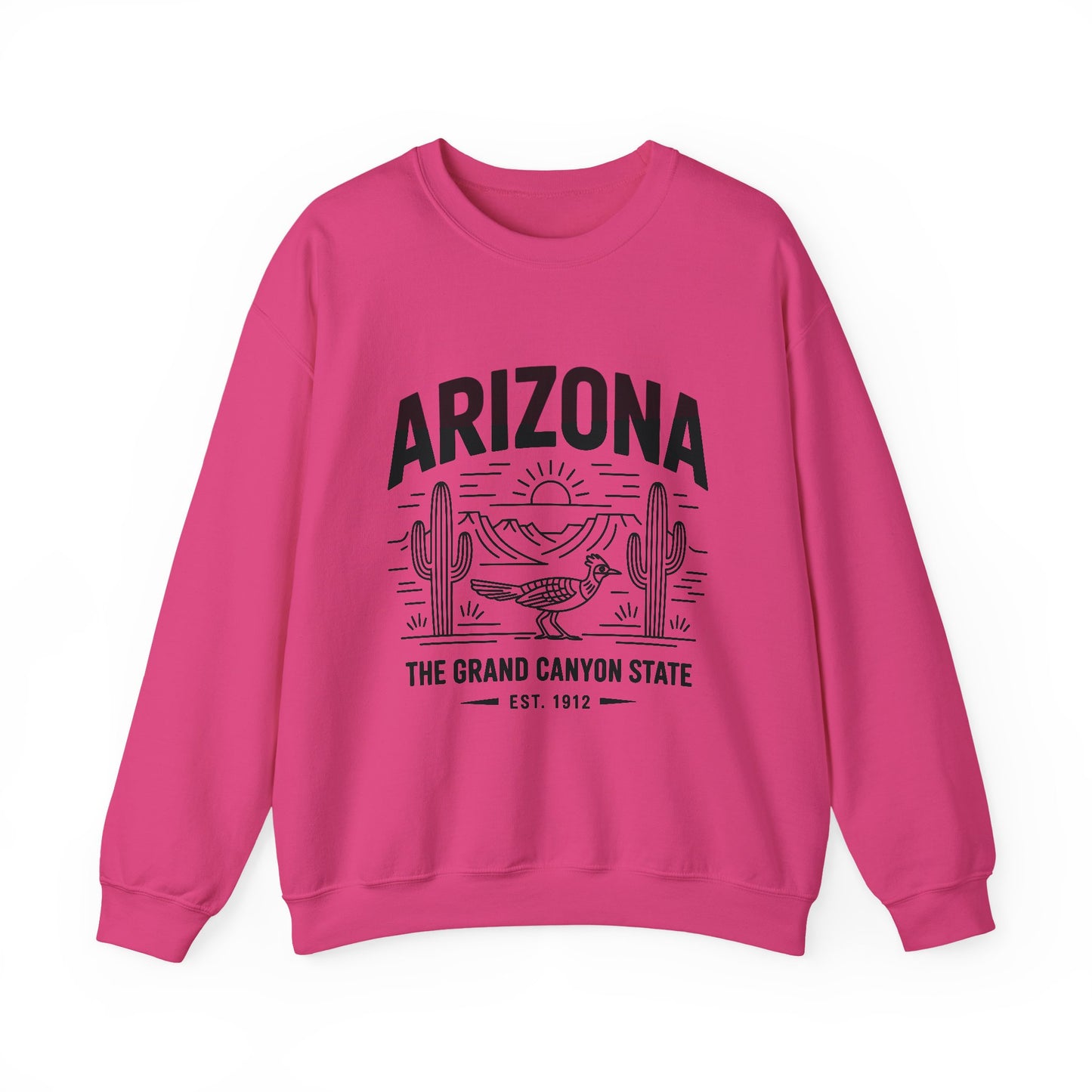 Arizona Crewneck Sweatshirt | Vintage State Apparel, Gift for Travelers, Southwest Style, Unisex Fashion, Cozy Outfit