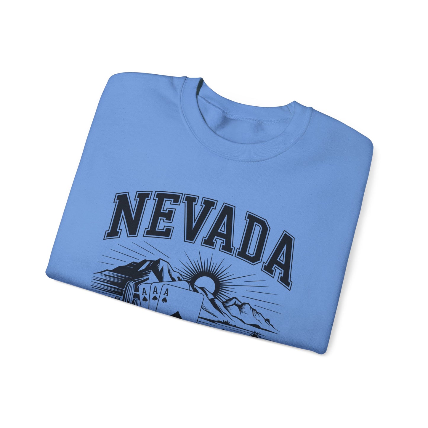 Nevada Graphic Crewneck Sweatshirt, Vintage Style Apparel, Unisex Sweater, Nevada Souvenir, Perfect for Travelers, Gift for Him/Her