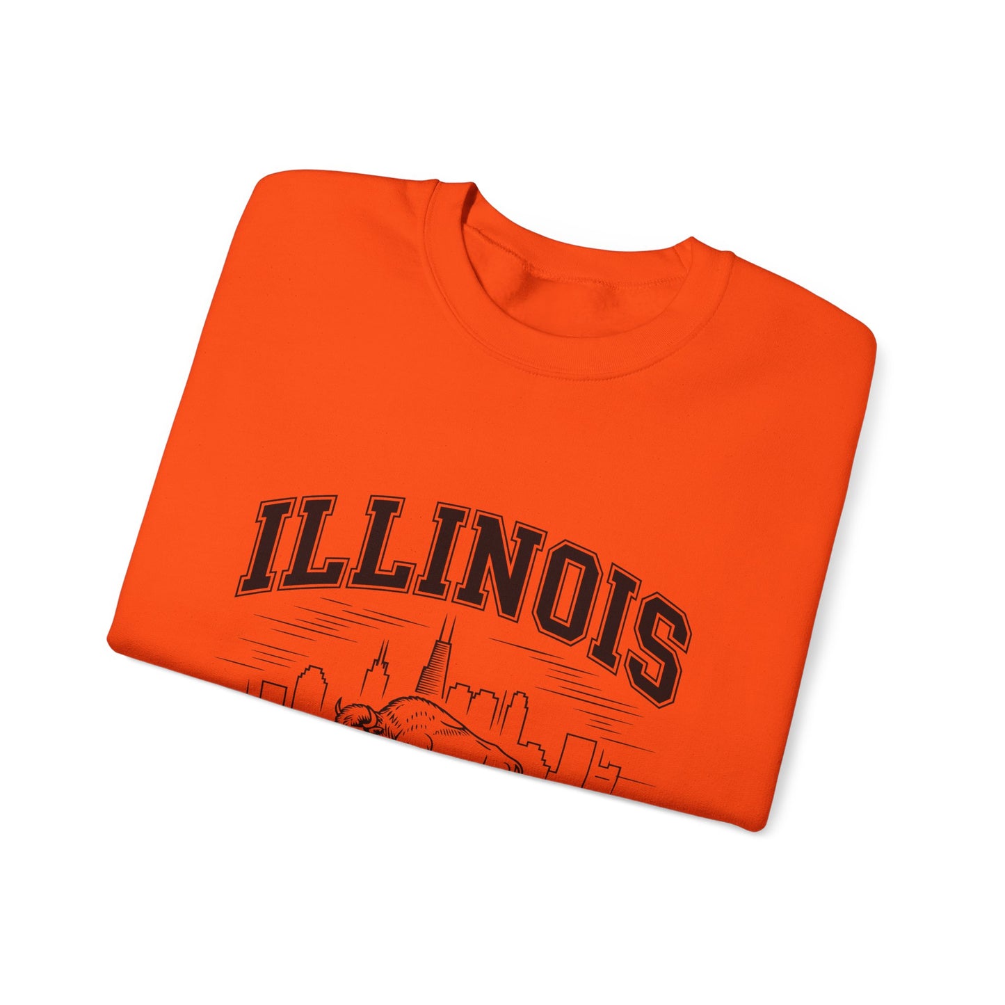 Illinois Crewneck Sweatshirt, Cozy Unisex Apparel, Prairie State Fashion, Gift for Illinois Lovers, Casual Everyday Wear