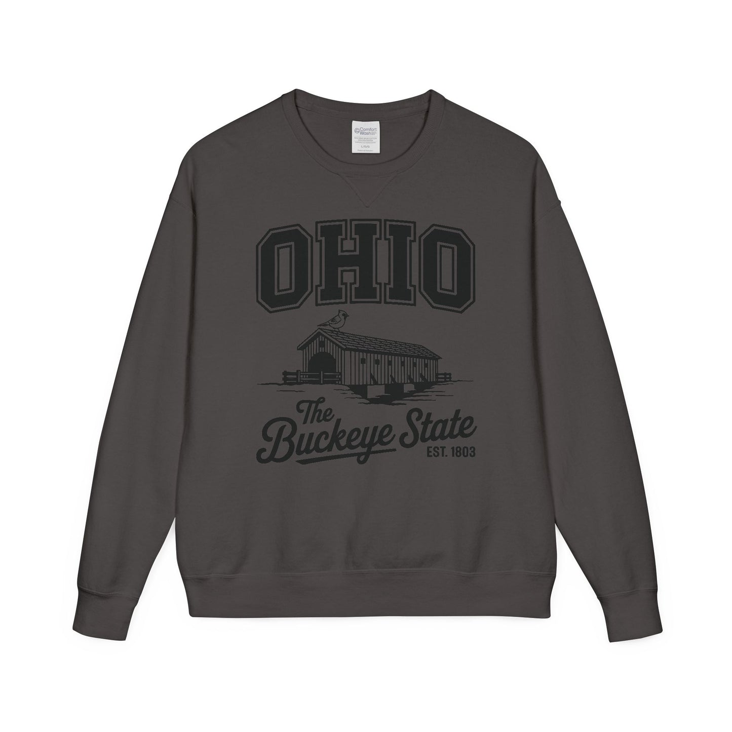 Ohio Buckeye State Vintage Sweatshirt, Unisex Crewneck for Casual Wear, Perfect Gift for Ohio Lovers, Ohio State Pride, Cozy Fall Apparel