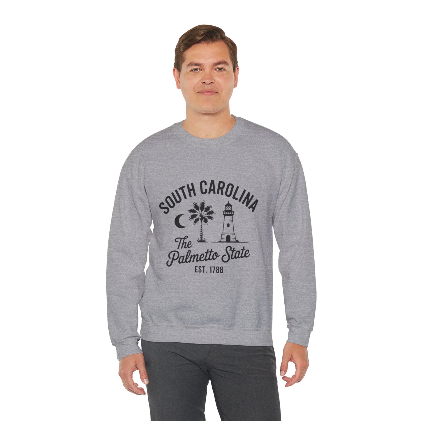 South Carolina Crewneck Sweatshirt | Cozy Unisex Sweatshirt for State Pride, Travel, Gifts, Holidays, Casual Wear