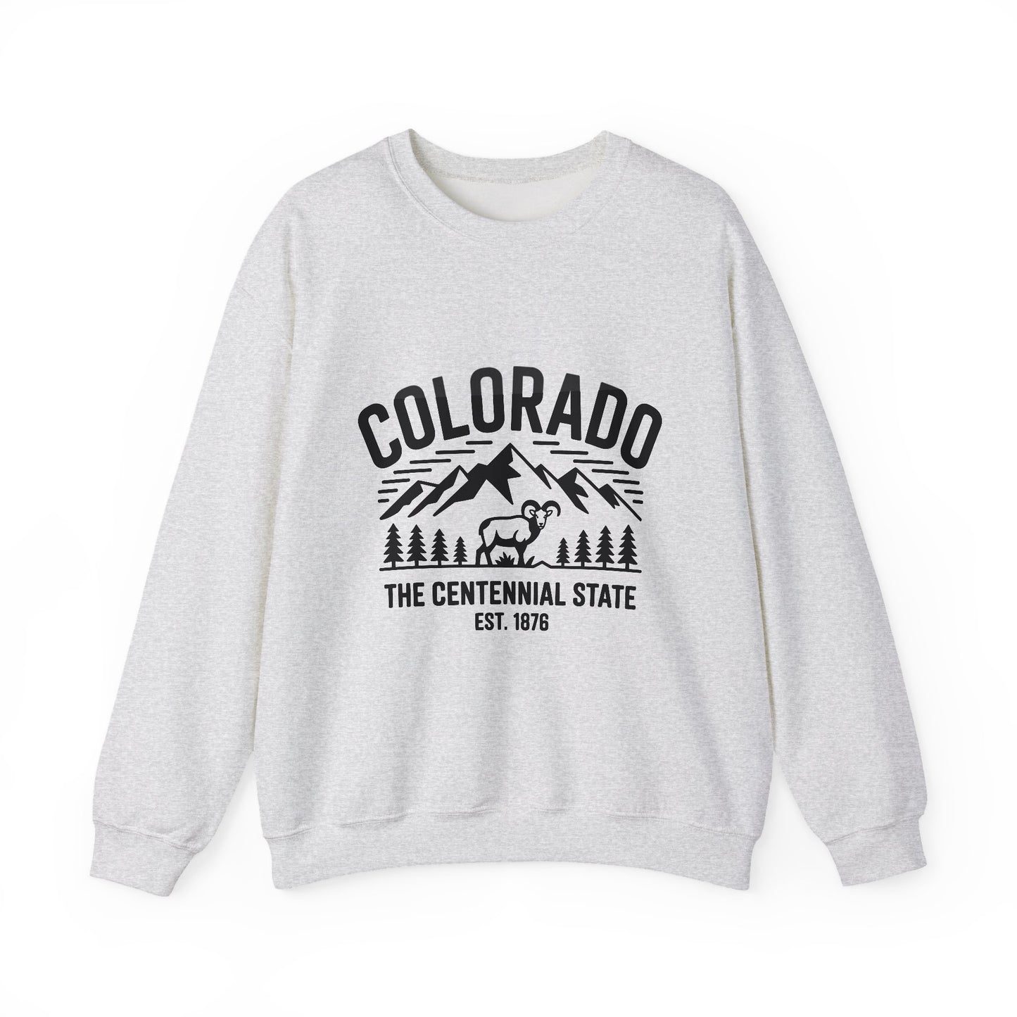 Colorado Adventure Crewneck Sweatshirt - Cozy State Pride Apparel for Outdoor Lovers, Gifts for Tourists & Nature Enthusiasts