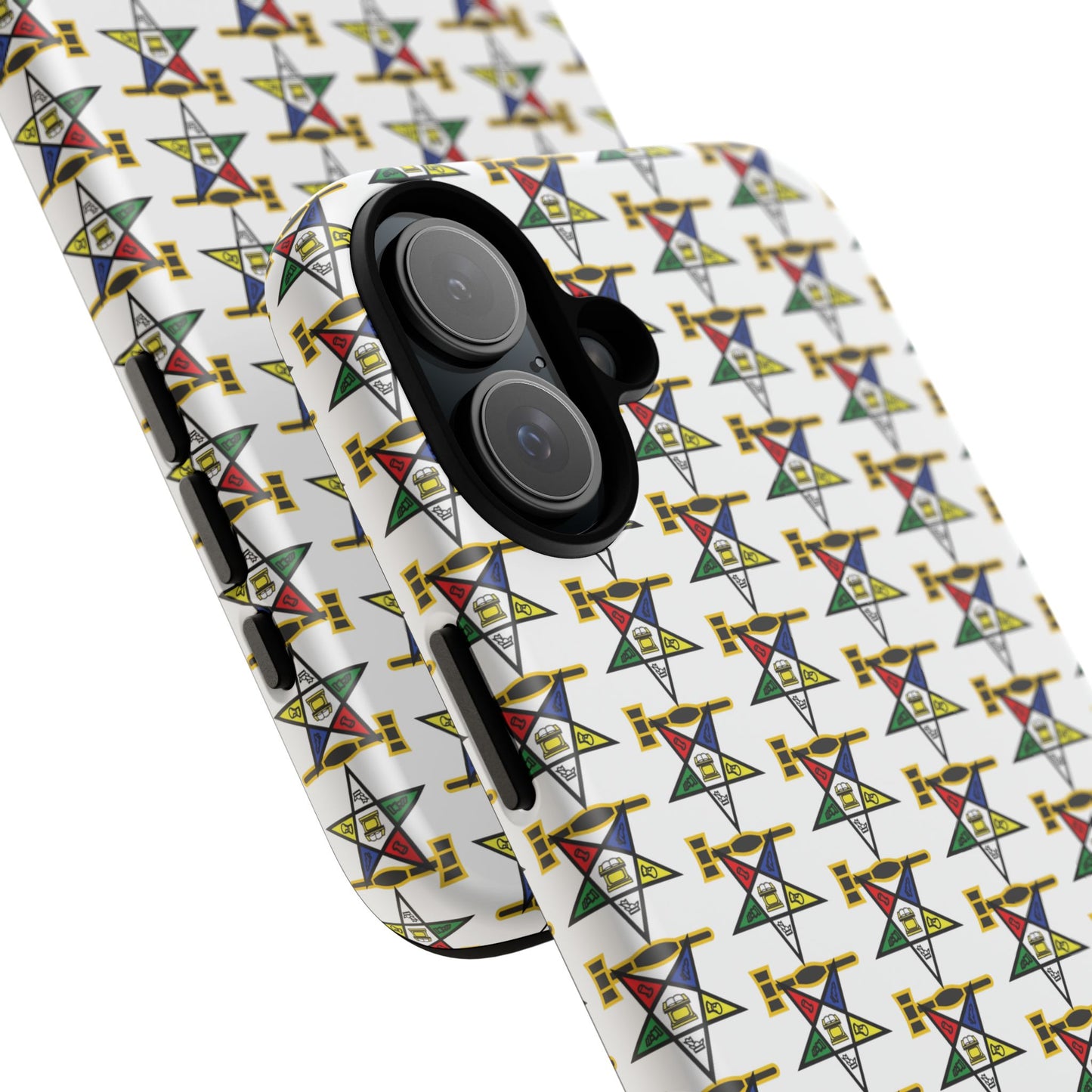 Tough Cases iPhone Case, Colorful Geometric Phone Cover, Unique Gift for Tech Lovers, Durable Phone Accessories, Trendy Phone Protector