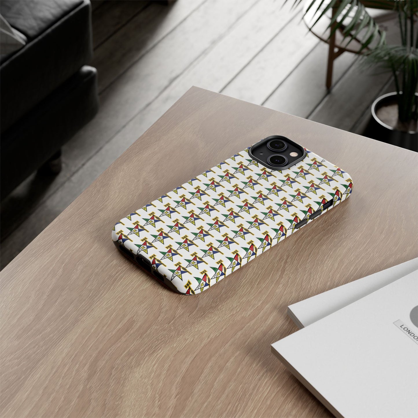 Tough Cases iPhone Case, Colorful Geometric Phone Cover, Unique Gift for Tech Lovers, Durable Phone Accessories, Trendy Phone Protector
