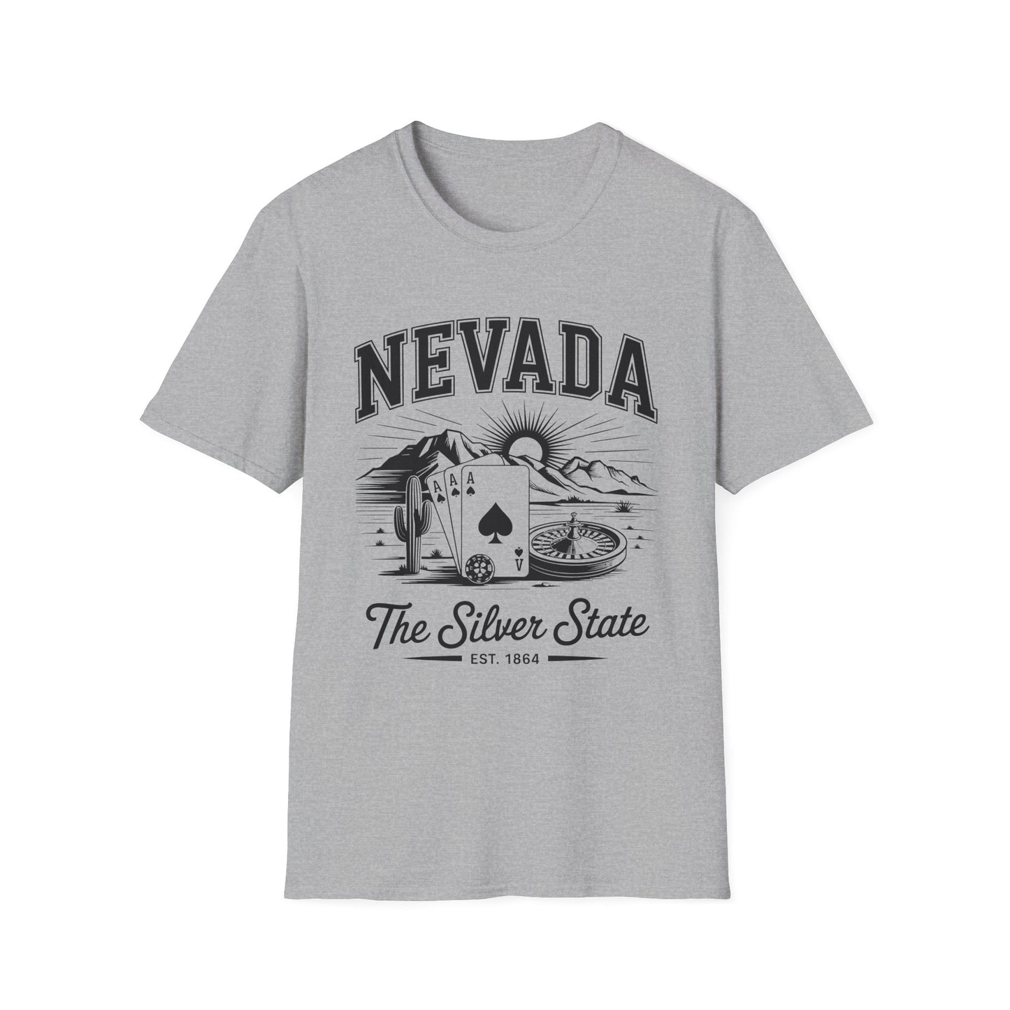 Nevada Vintage Graphic T-Shirt, Unisex Cool Tee, Casual Wear, Travel Souvenir, Gift for Nevada Lovers, Summer Style