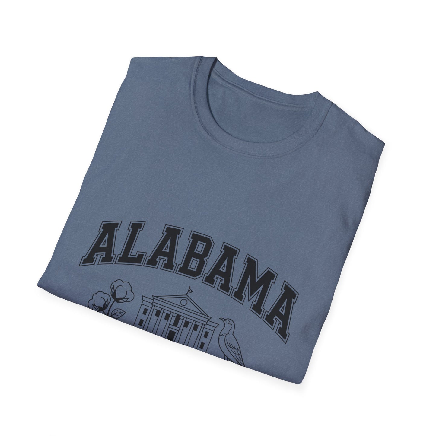 Alabama Heart of Dixie T-Shirt, Vintage Graphic Tee, Southern Pride Apparel, Casual Summer Wear, Gift Idea for Fans, State Pride Top