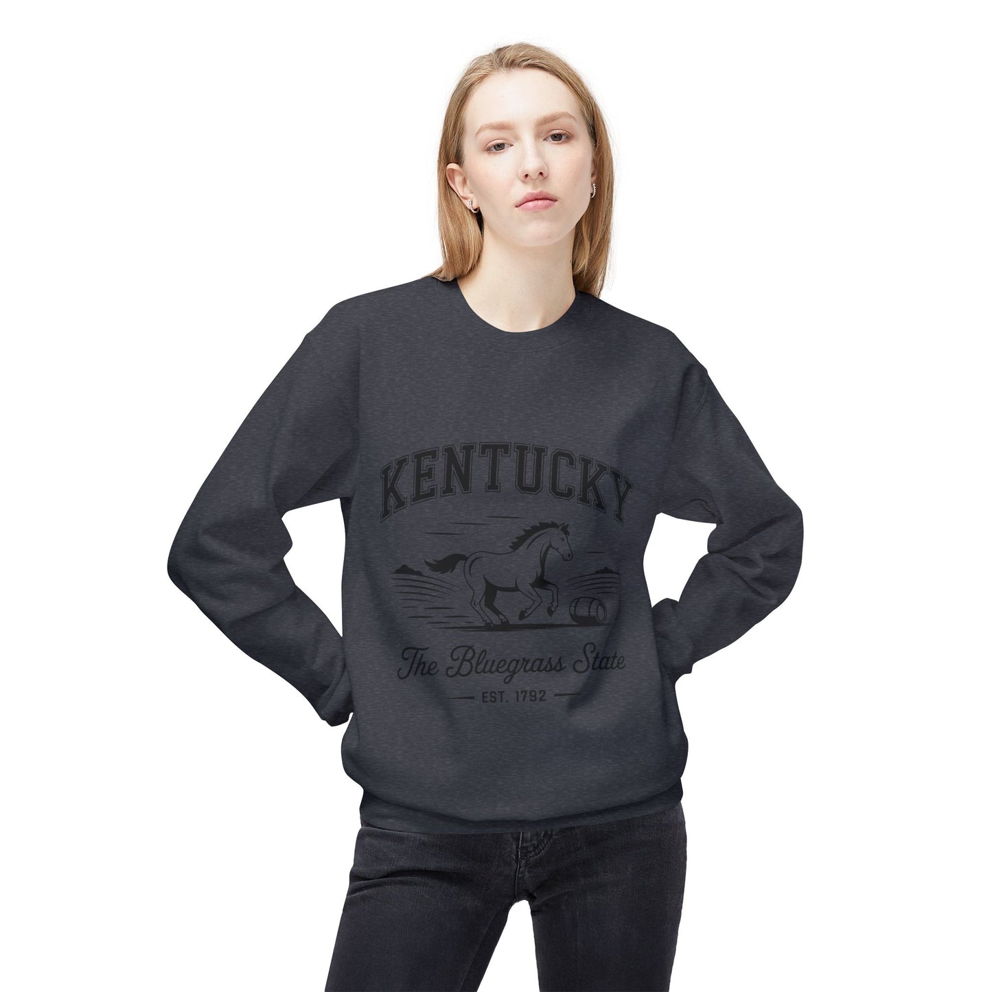 Kentucky Vintage Fleece Sweatshirt, Cozy Crewneck for Fans, Perfect for Gifts, Warm Fall Layer, Kentucky Pride Apparel
