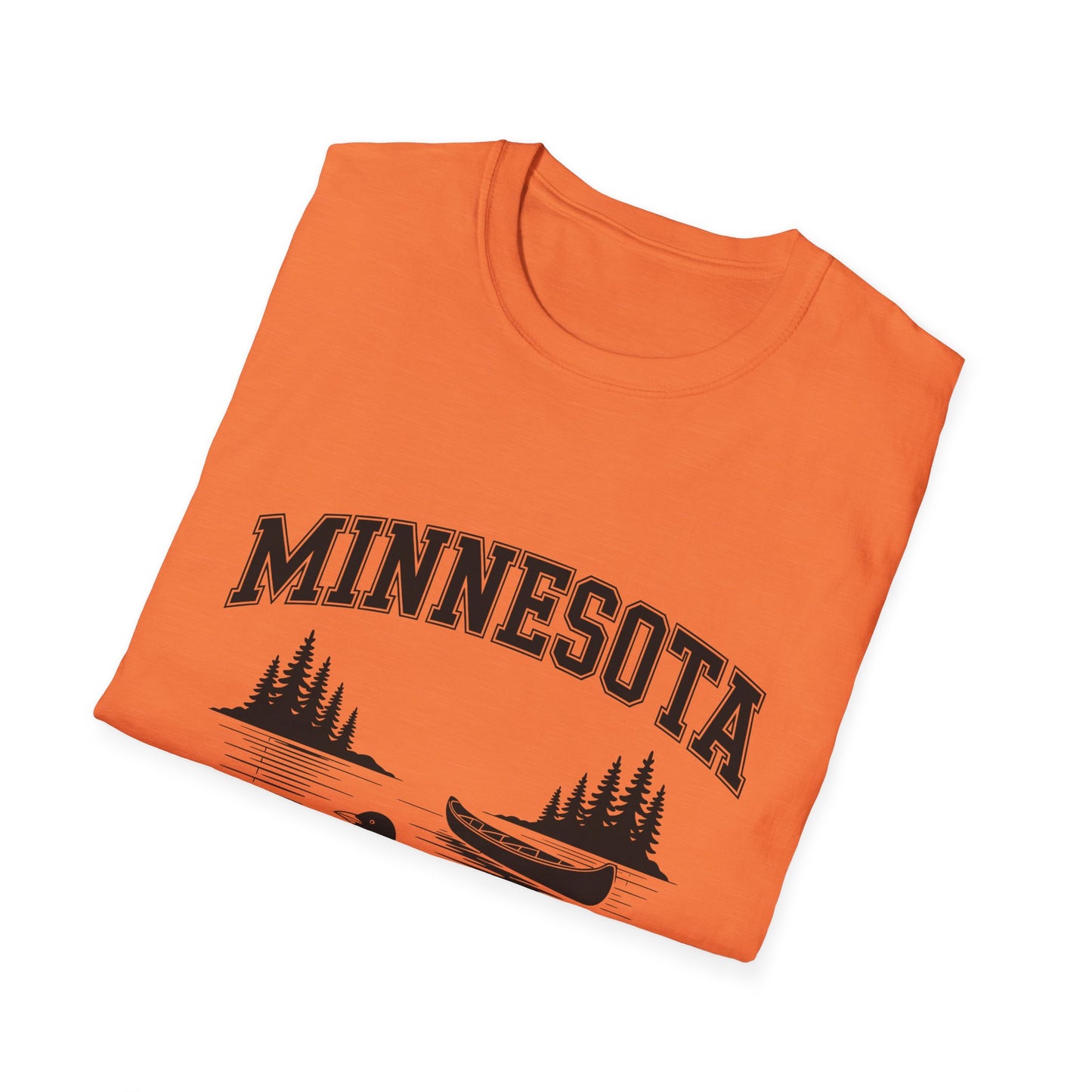 Minnesota Vintage Lake T-Shirt, Softstyle Tee, Cool Gift for Outdoor Lovers, Summer Apparel, Nature Enthusiast Wear