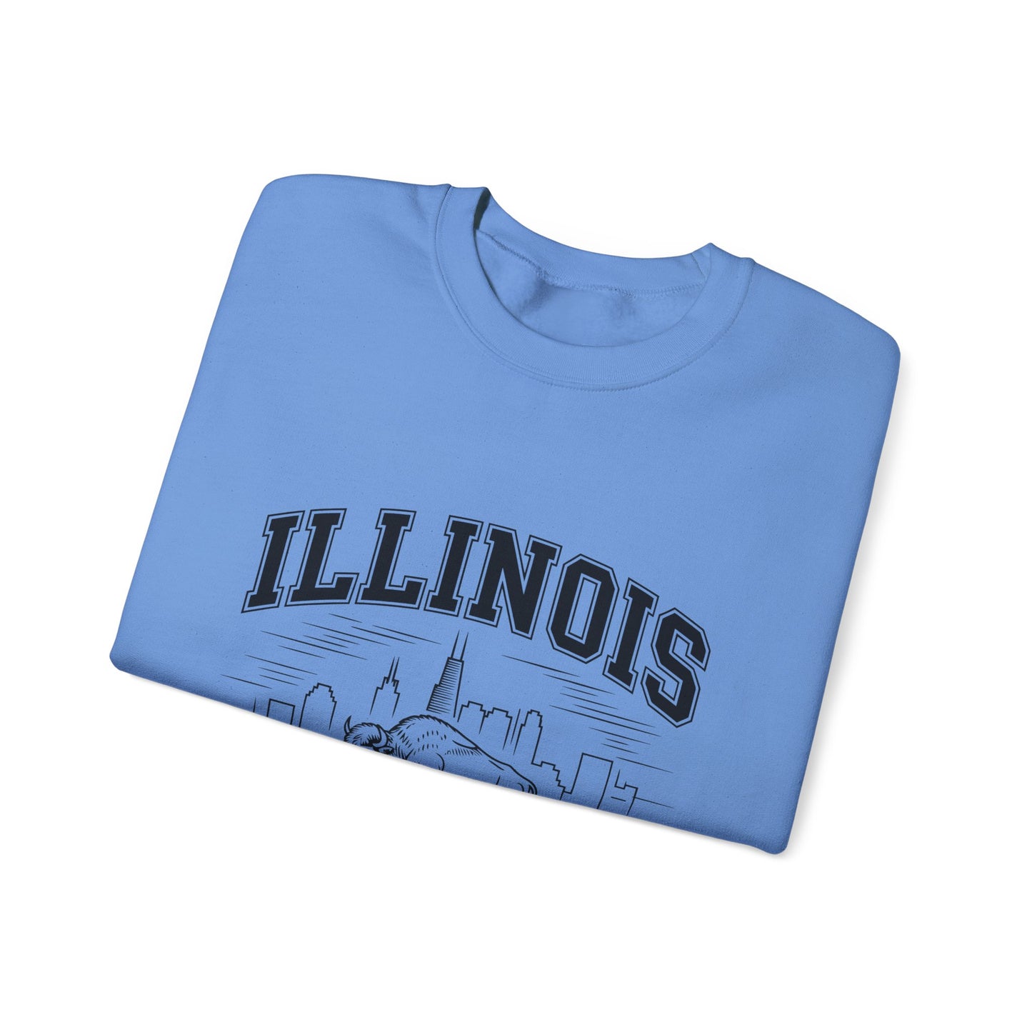 Illinois Crewneck Sweatshirt, Cozy Unisex Apparel, Prairie State Fashion, Gift for Illinois Lovers, Casual Everyday Wear