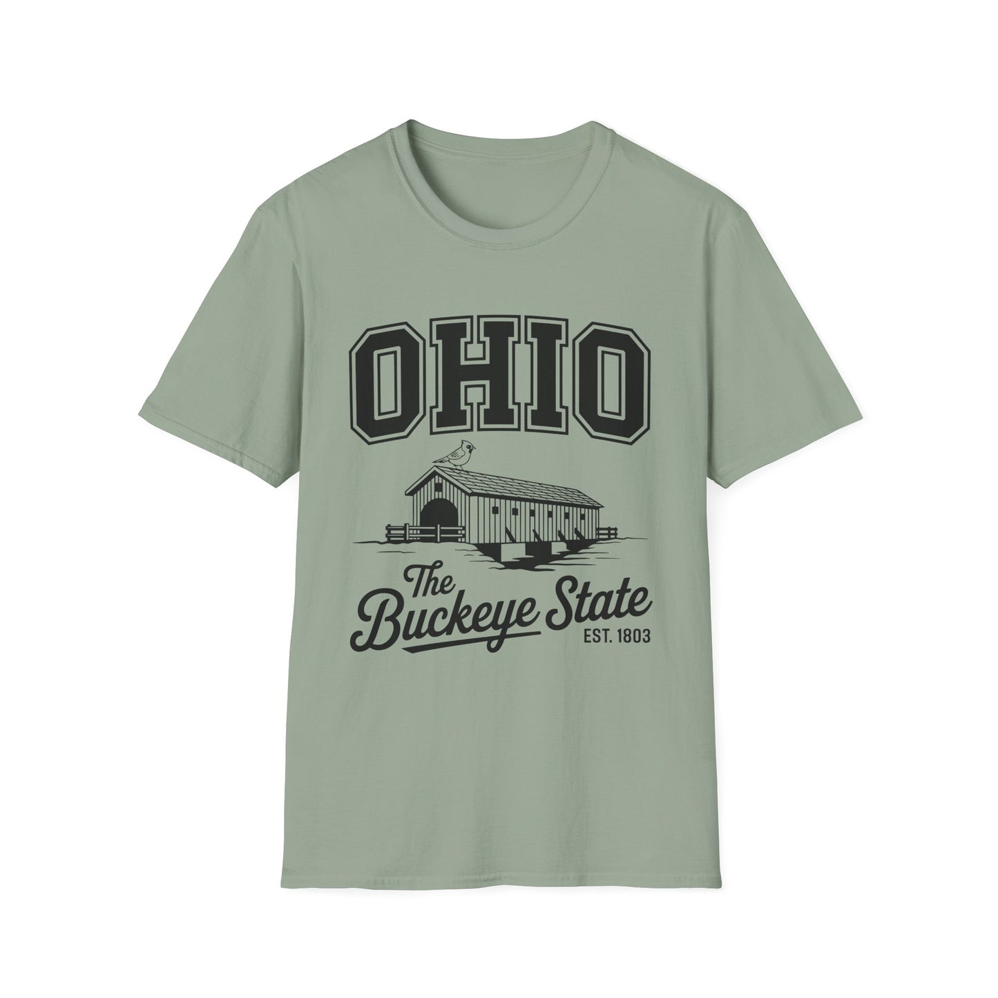 Vintage Ohio T-Shirt, Buckeye State Tee, Unisex Graphic Shirt, Ohio Pride Apparel, Gift for Ohioans