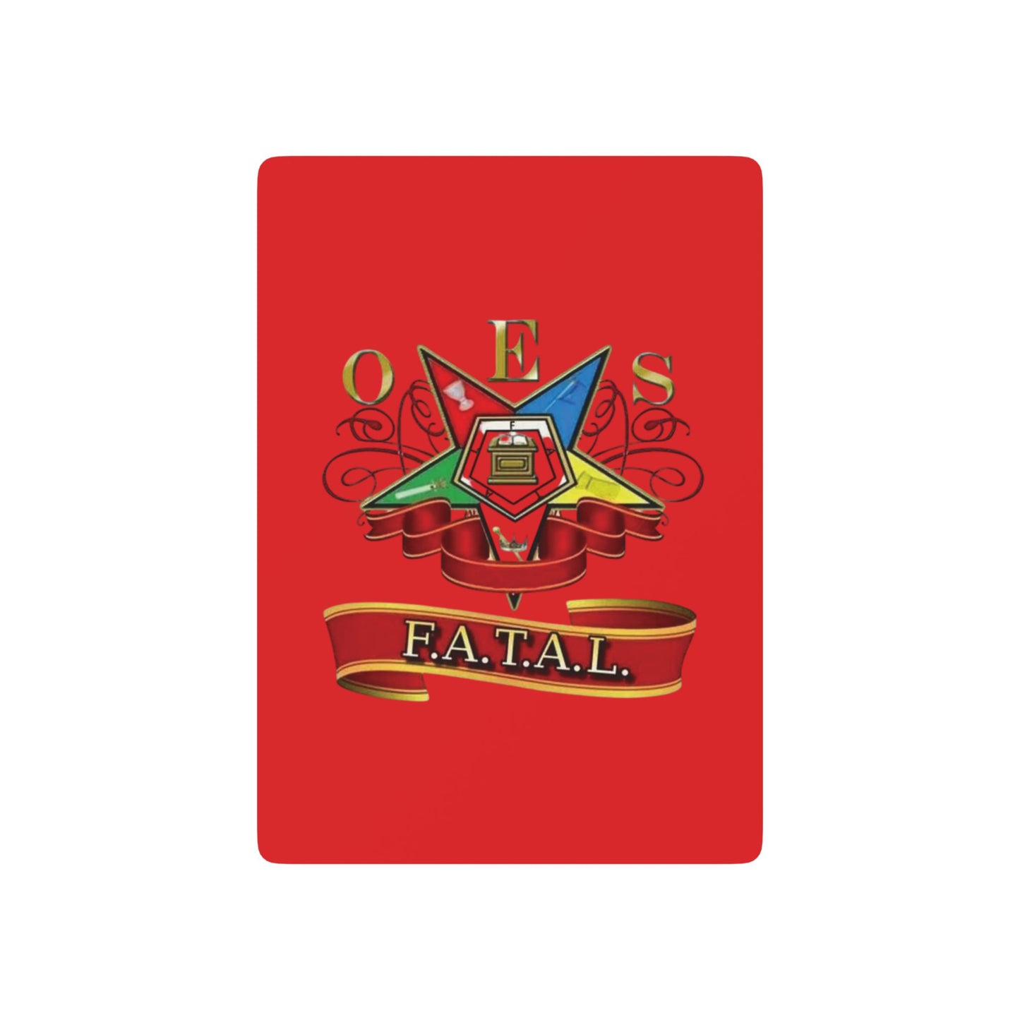 Custom Poker Playing Cards - OES F.A.T.A.L. Design for Game Nights