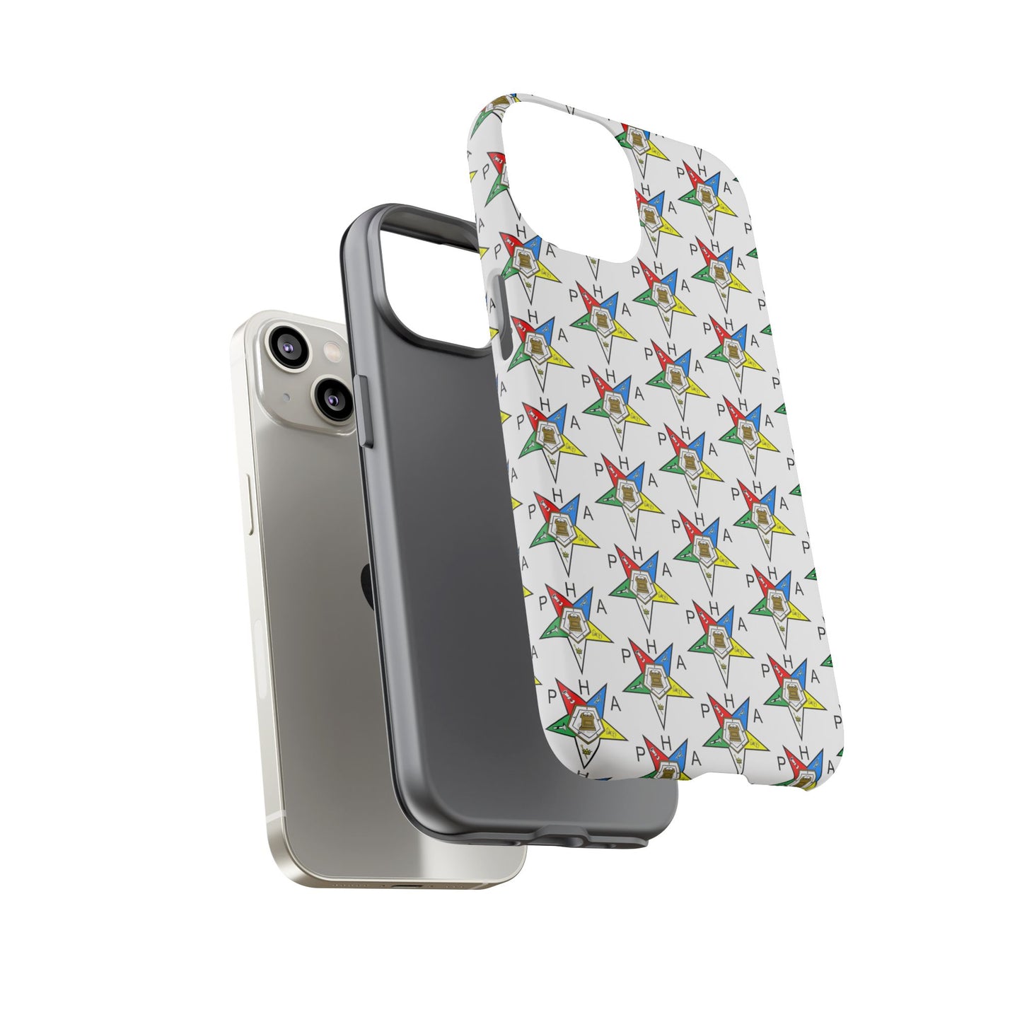 Colorful Phone Case for Tough Cases Lovers, Customizable Phone Accessories, Unique Gift, Durable Phone Cover, Fun Patterned Case