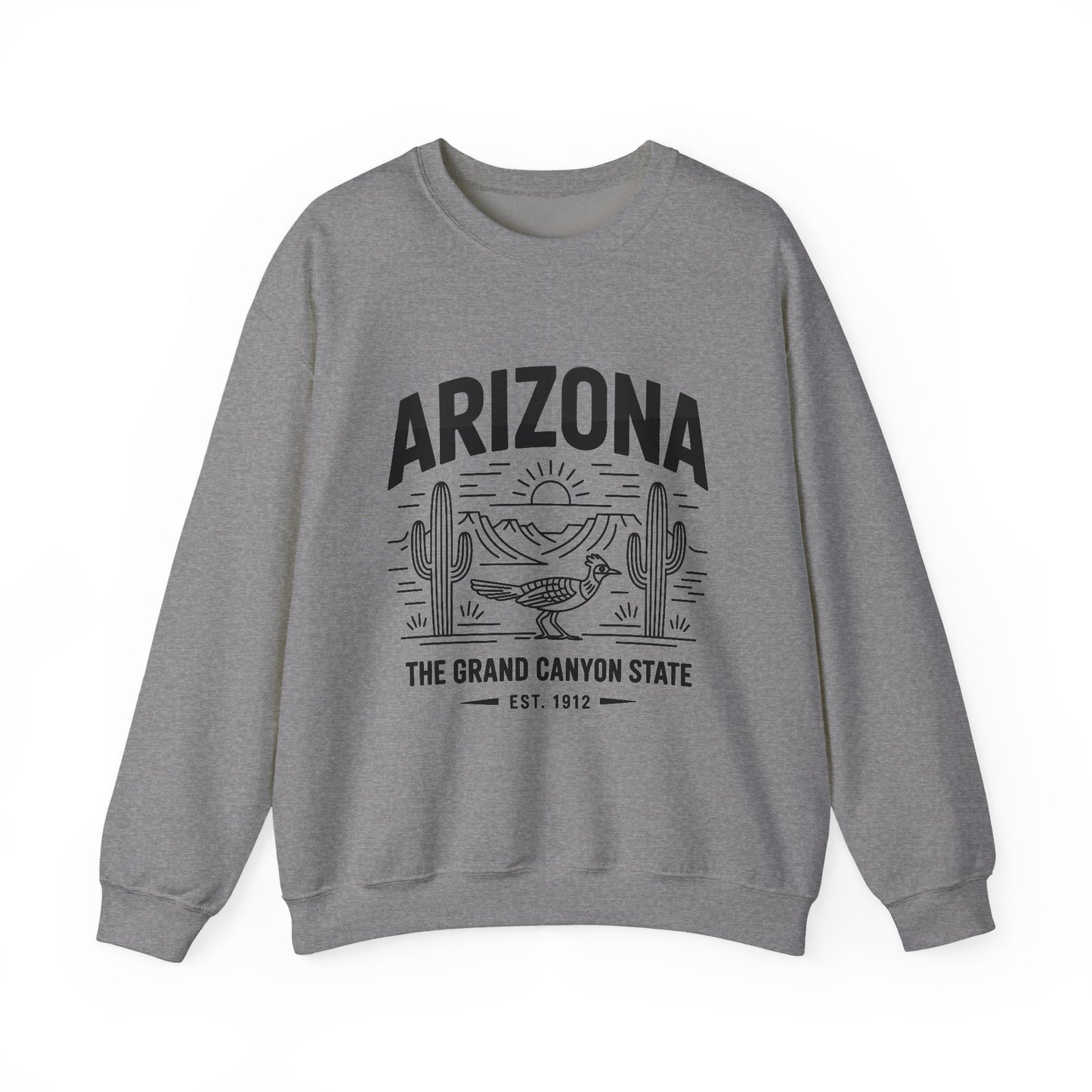Arizona Crewneck Sweatshirt | Vintage State Apparel, Gift for Travelers, Southwest Style, Unisex Fashion, Cozy Outfit