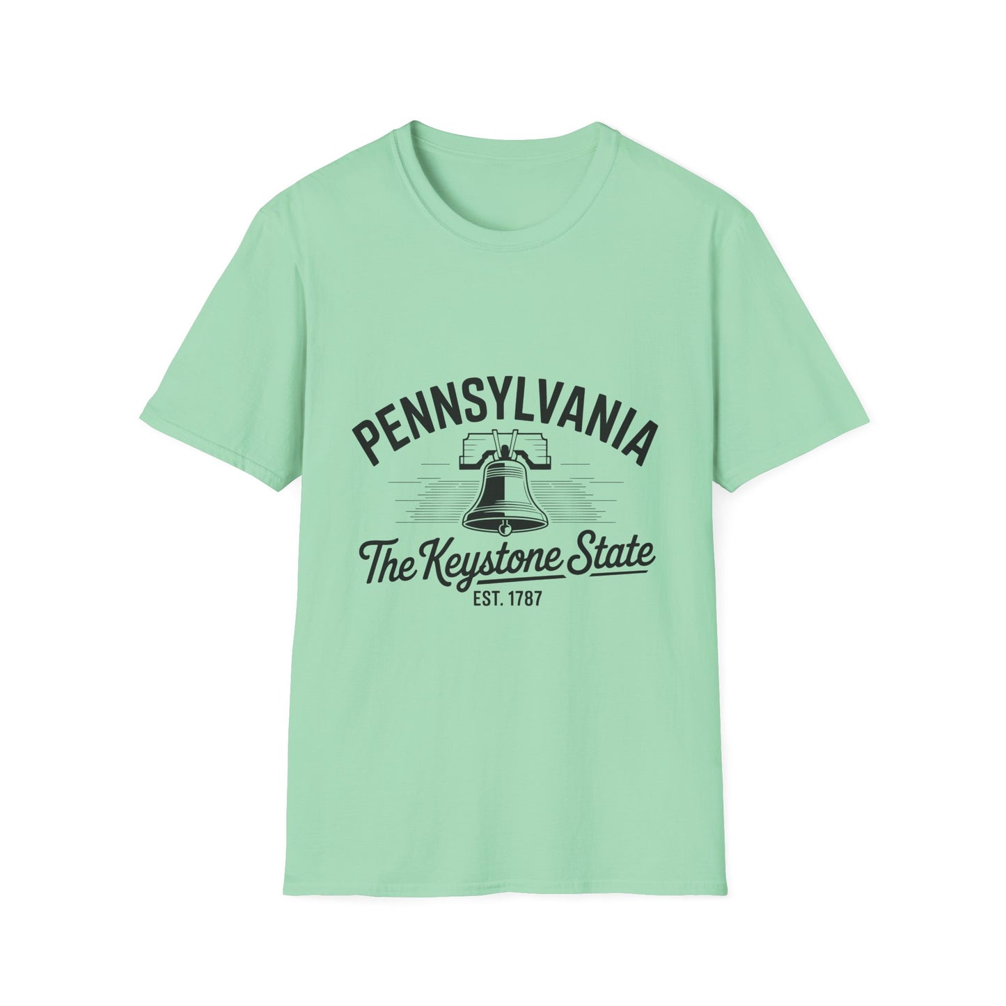 Pennsylvania Keystone State T-Shirt, Unisex Tee, Travel Souvenir, State Pride, Gift for Pennsylvanians, Casual Wear, Summer Fashion