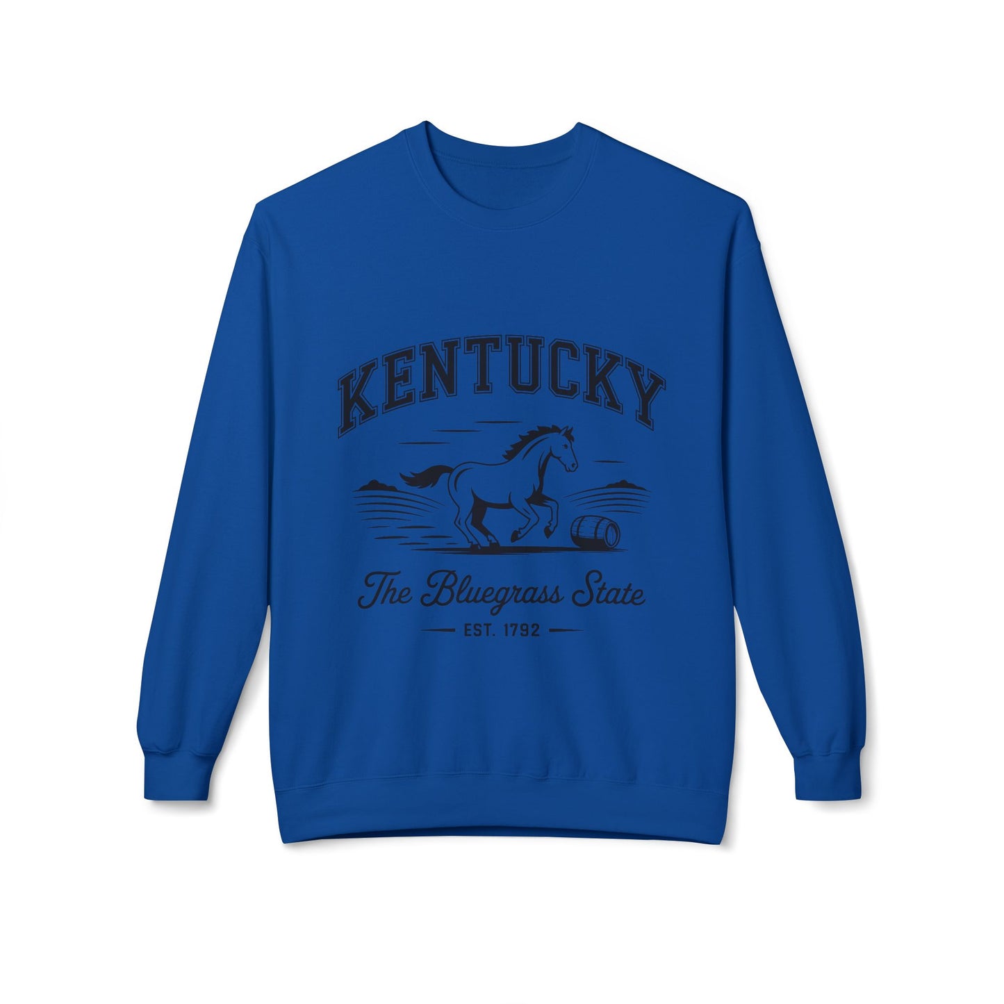 Kentucky Vintage Fleece Sweatshirt, Cozy Crewneck for Fans, Perfect for Gifts, Warm Fall Layer, Kentucky Pride Apparel