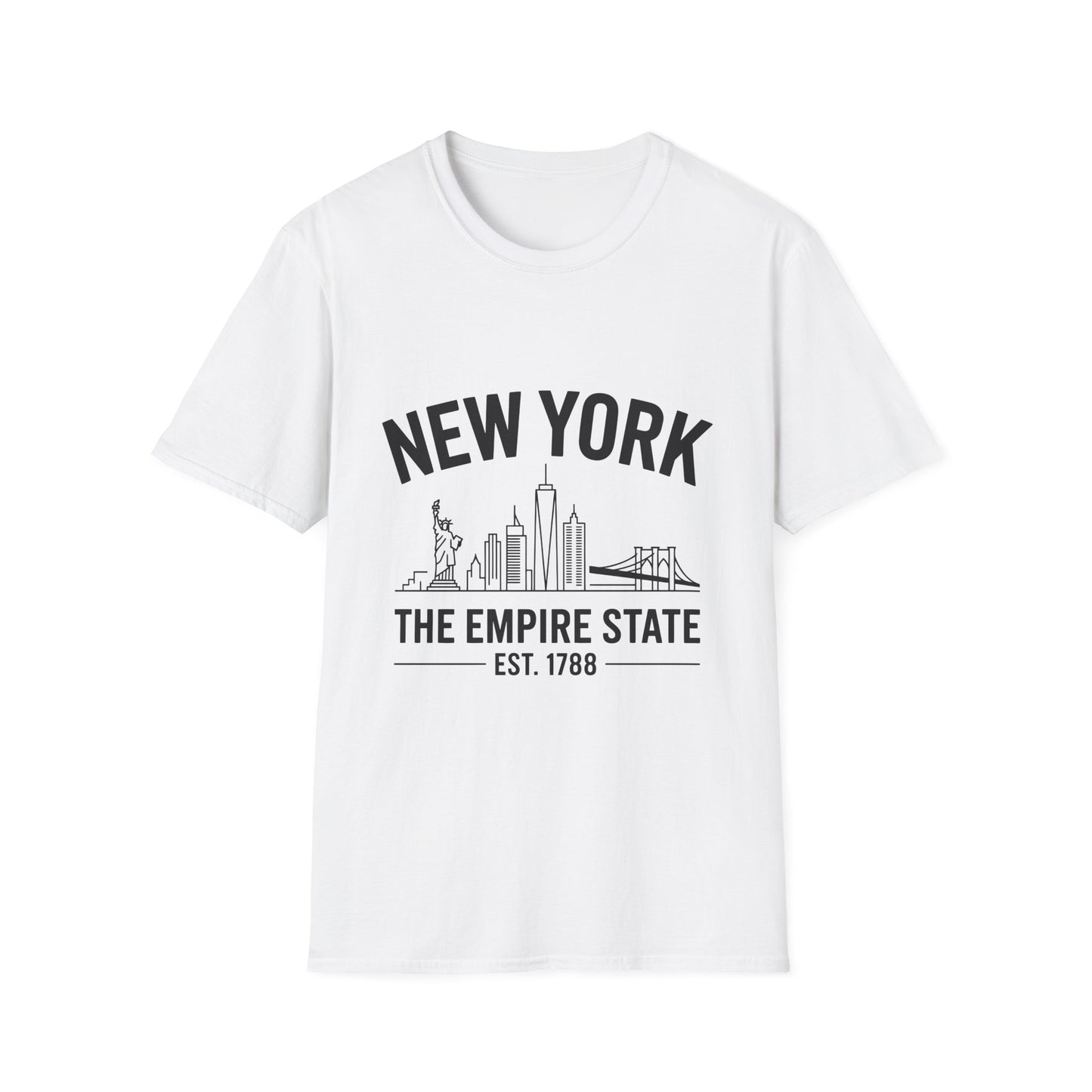 New York Skyline Unisex T-Shirt, NYC Shirt, Empire State Tee, Travel Souvenir, Urban Apparel