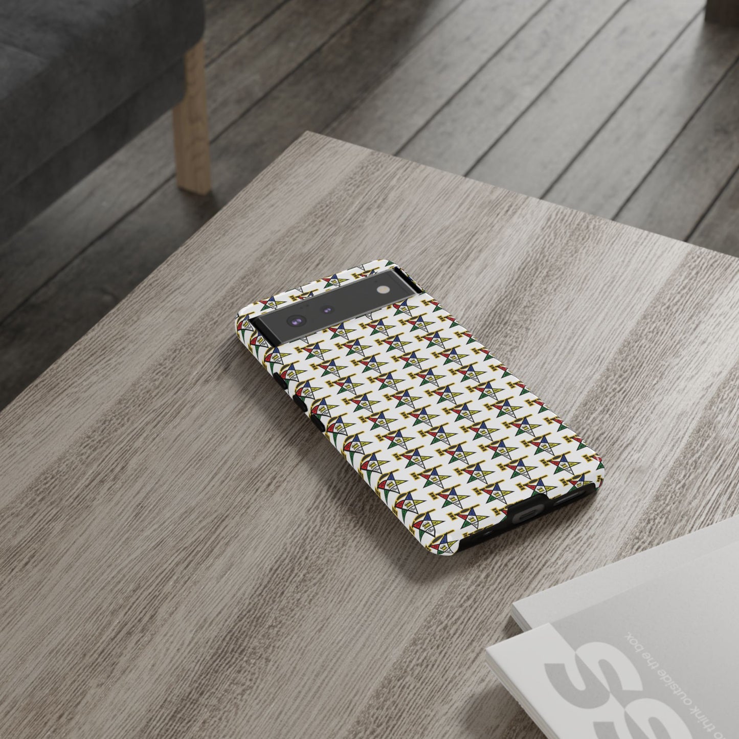 Tough Cases iPhone Case, Colorful Geometric Phone Cover, Unique Gift for Tech Lovers, Durable Phone Accessories, Trendy Phone Protector