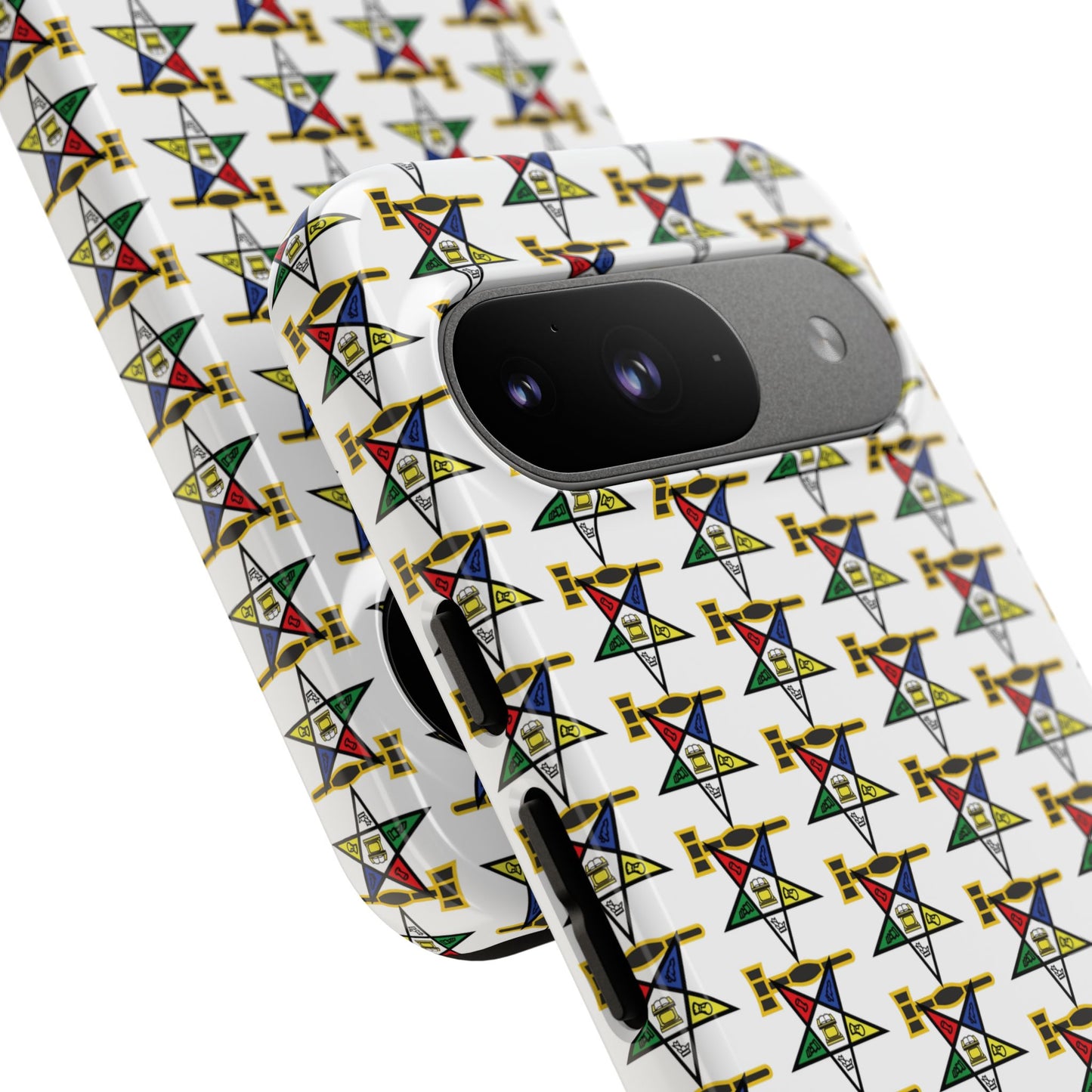 Tough Cases iPhone Case, Colorful Geometric Phone Cover, Unique Gift for Tech Lovers, Durable Phone Accessories, Trendy Phone Protector