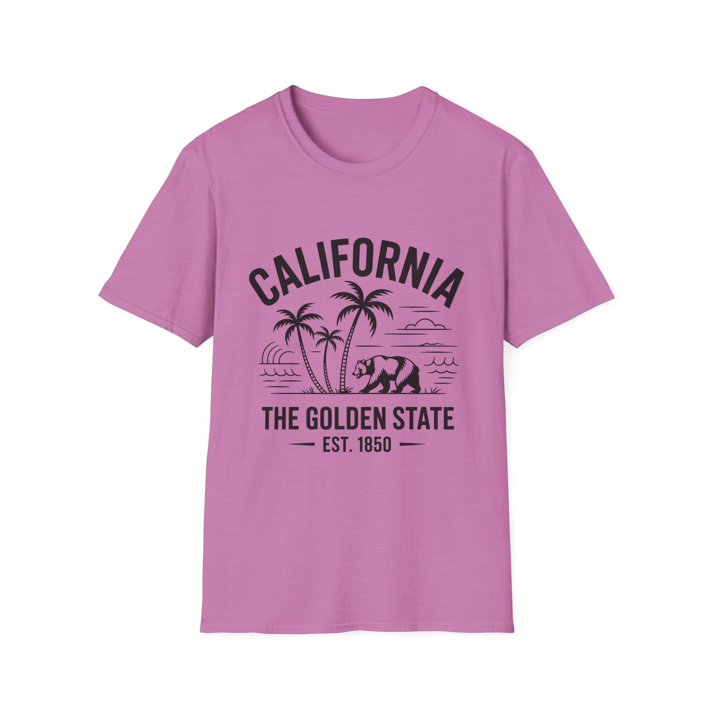 California Inspired Unisex T-Shirt, Softstyle Tee, Vintage California Tee, Travel Gift, Summer Fashion, Beachwear, Casual Wear