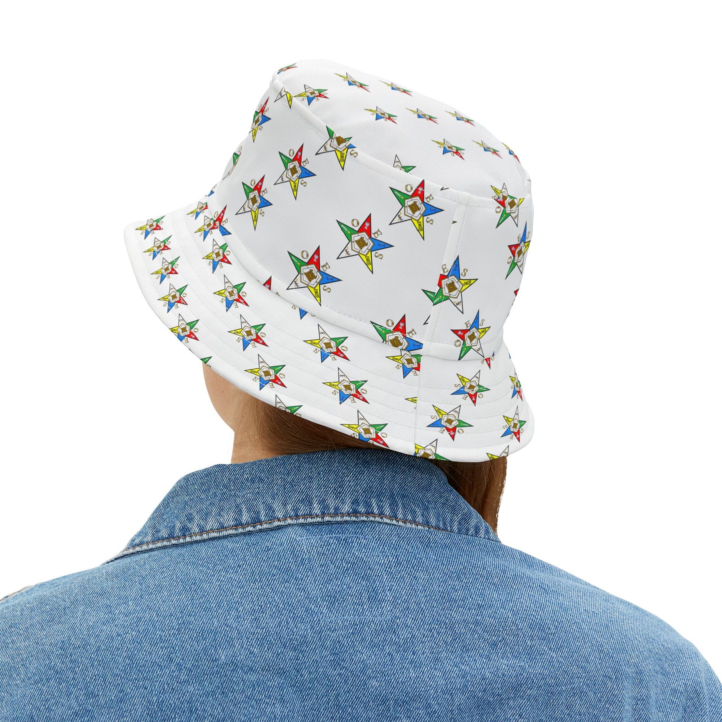 Colorful Star Pattern Bucket Hat, Summer Hat, Festival Accessory, Beach Wear, Gift for Him & Her, Fashion Headwear