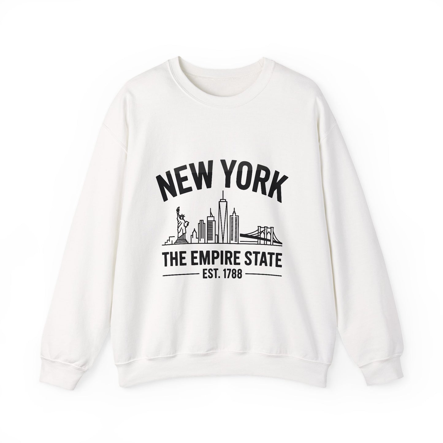 New York Skyline Crewneck Sweatshirt, Cozy NYC Apparel, Unisex Sweatshirt, Travel Souvenir, Urban Fashion, Gift for New Yorkers