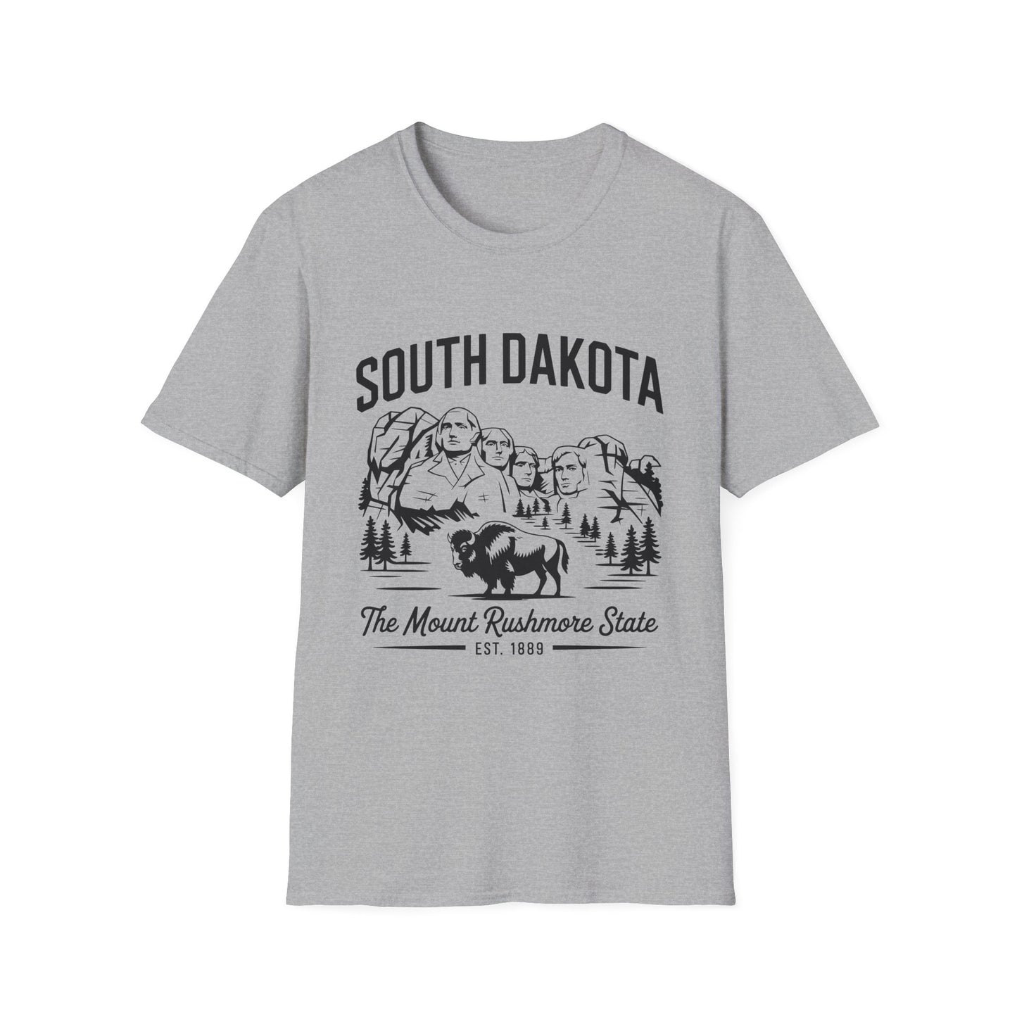 South Dakota Vintage T-Shirt, Unisex Graphic Tee, Midwest Souvenir Shirt, State Pride Apparel, Travel Gift for Him and Her