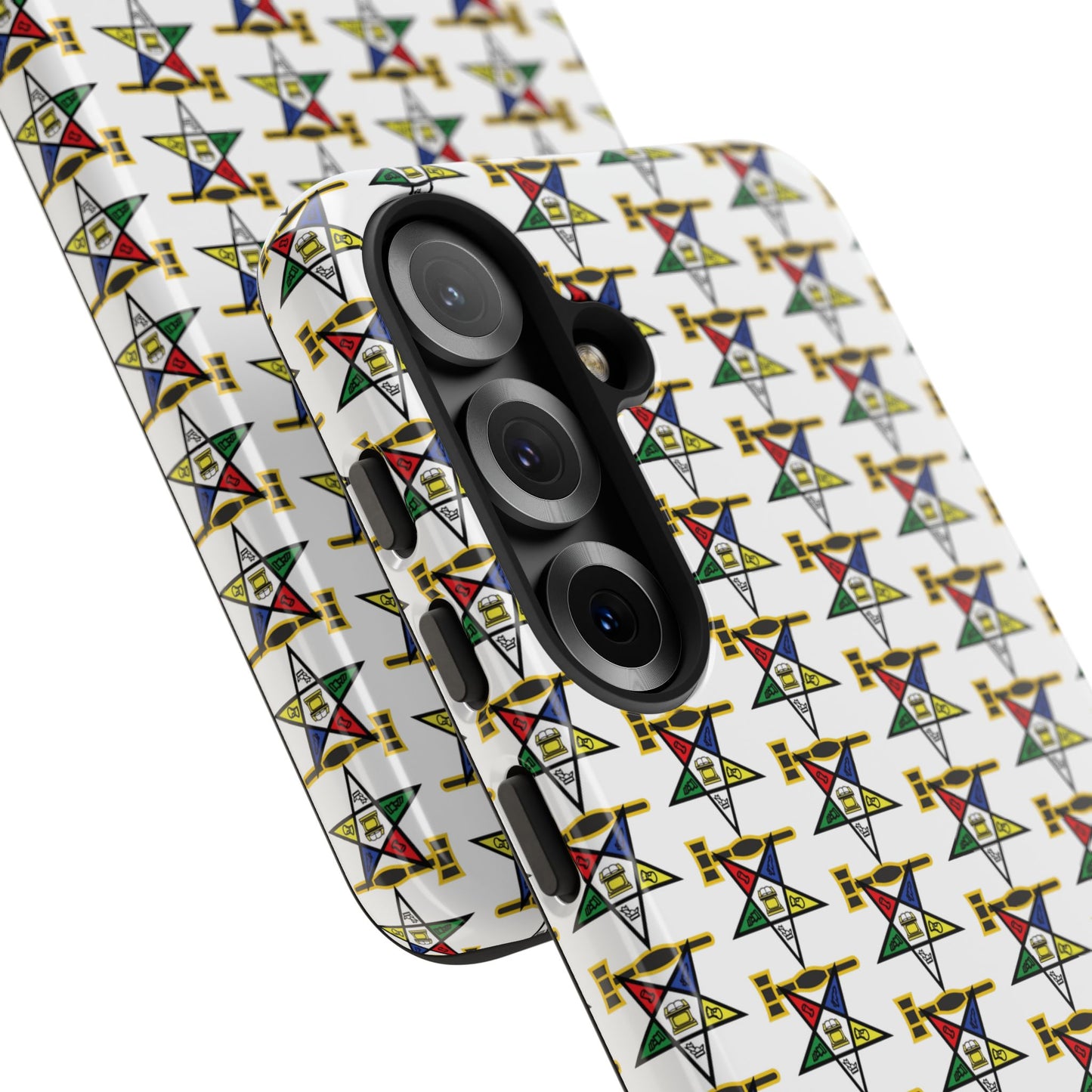 Tough Cases iPhone Case, Colorful Geometric Phone Cover, Unique Gift for Tech Lovers, Durable Phone Accessories, Trendy Phone Protector
