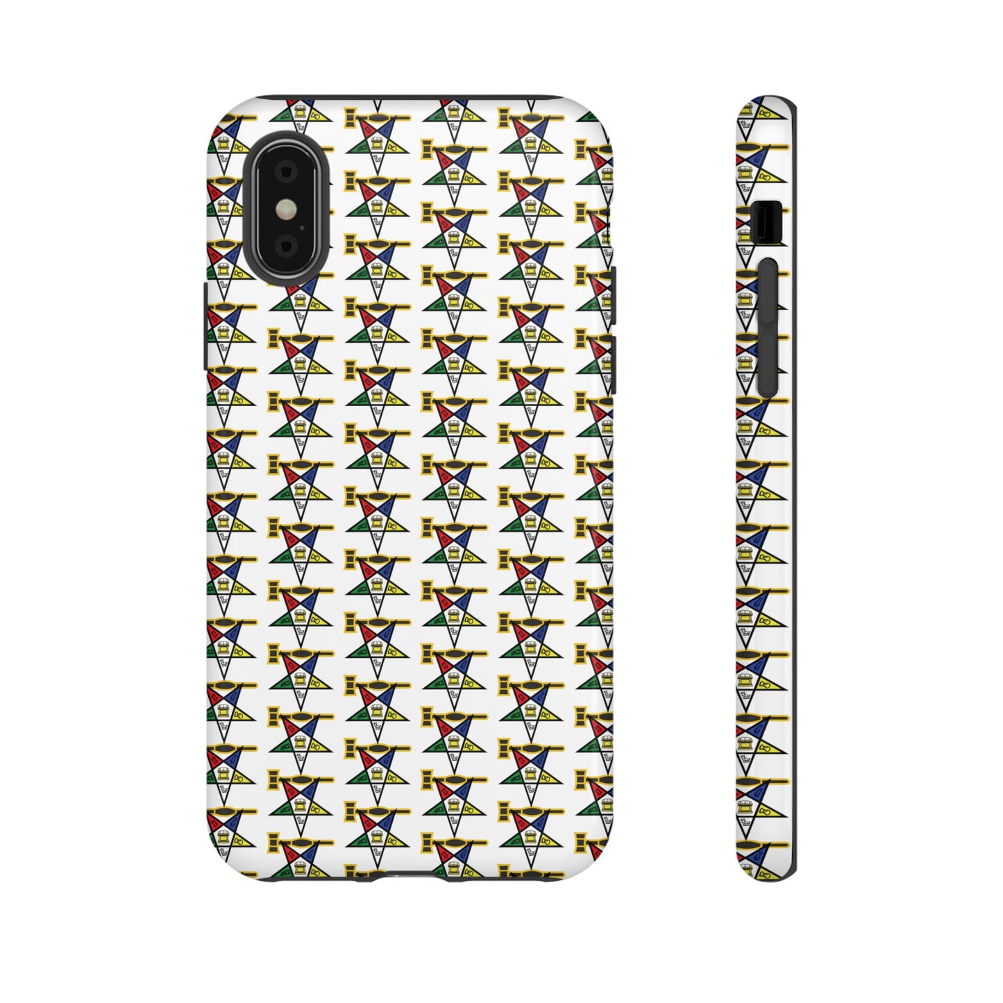 Tough Cases iPhone Case, Colorful Geometric Phone Cover, Unique Gift for Tech Lovers, Durable Phone Accessories, Trendy Phone Protector