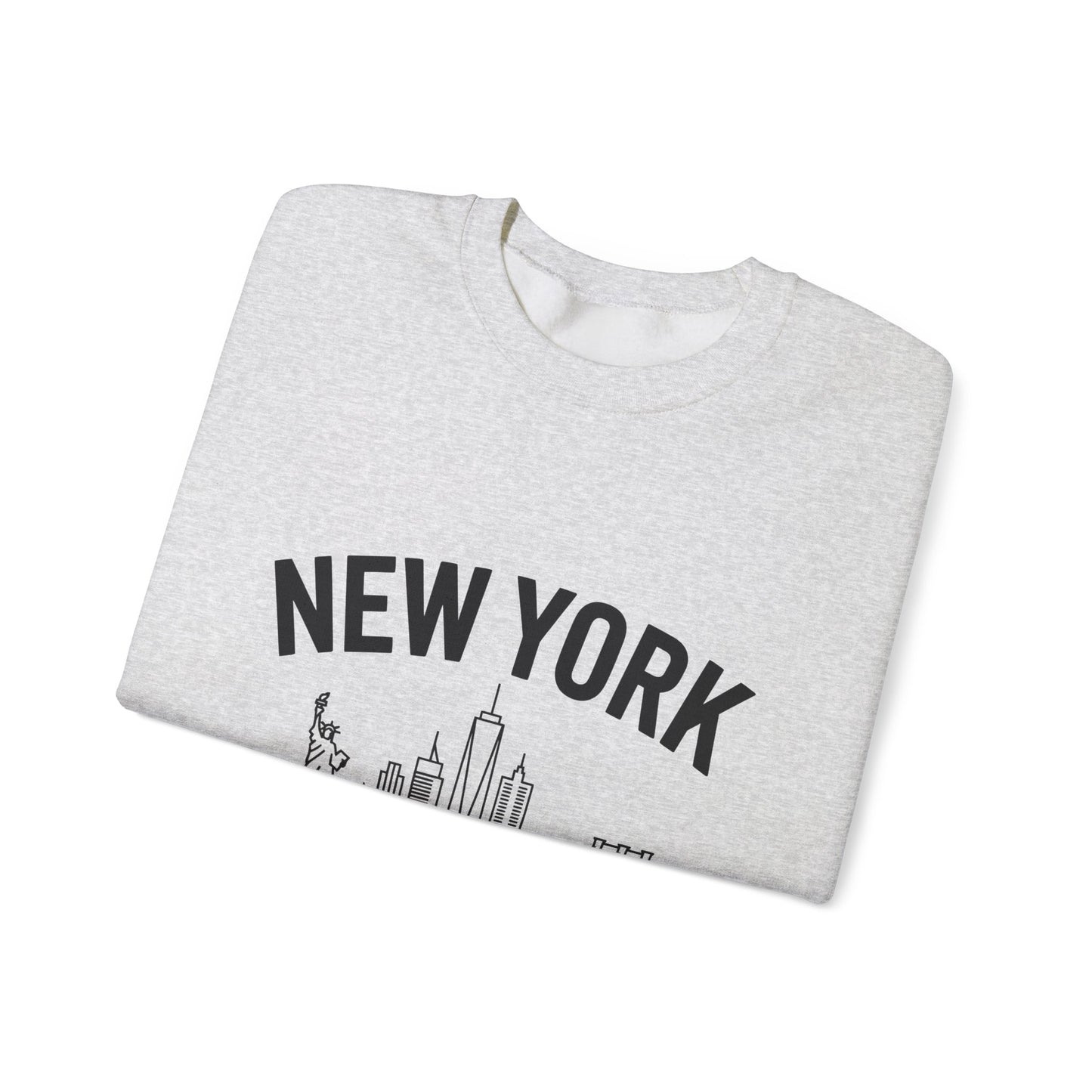 New York Skyline Crewneck Sweatshirt, Cozy NYC Apparel, Unisex Sweatshirt, Travel Souvenir, Urban Fashion, Gift for New Yorkers