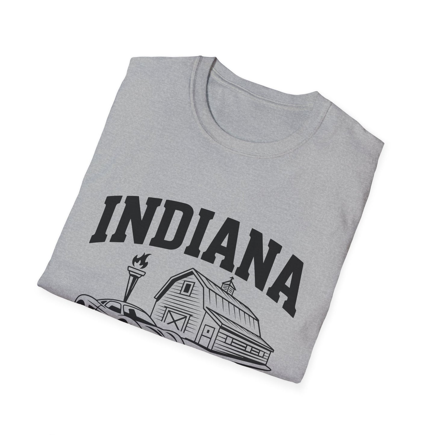 Indiana Hoosier State T-Shirt, Unisex Graphic Tee, Soft Cotton Shirt for Indiana Fans, Vintage Style Apparel, Great for Gifts