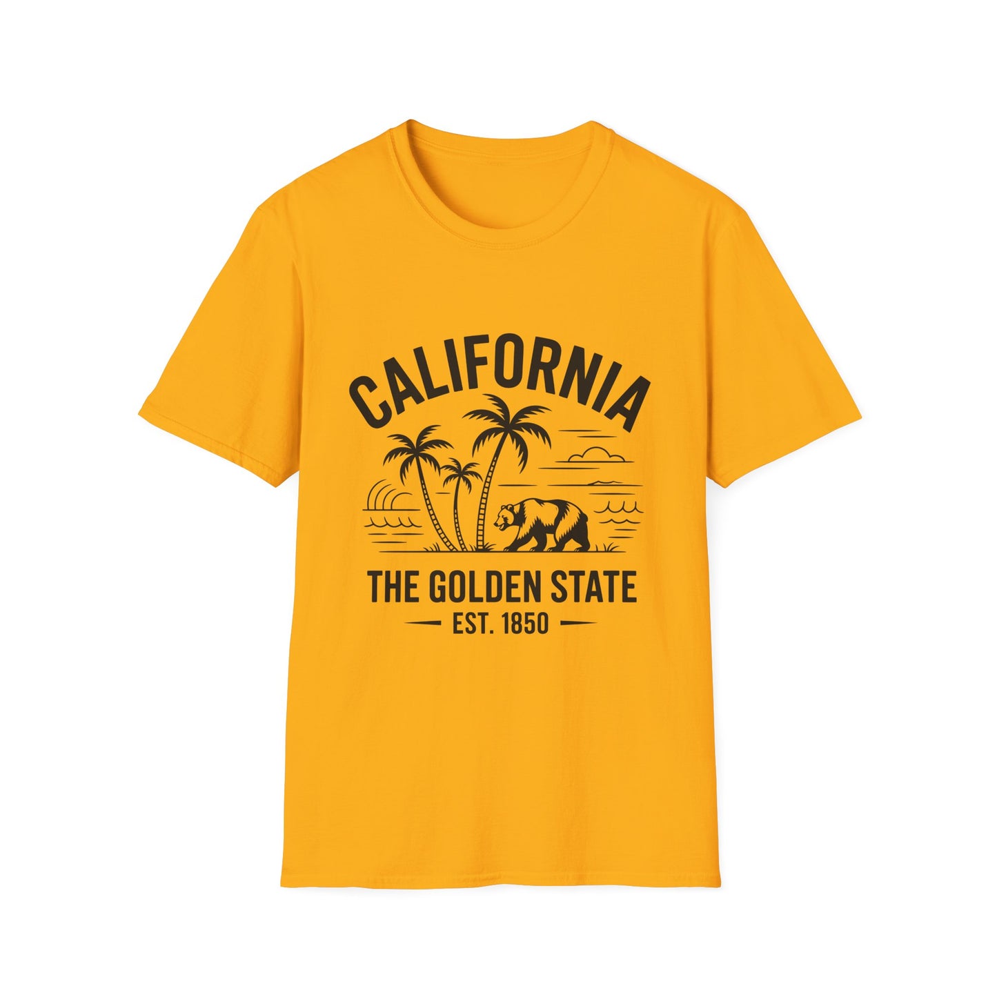 California Inspired Unisex T-Shirt, Softstyle Tee, Vintage California Tee, Travel Gift, Summer Fashion, Beachwear, Casual Wear