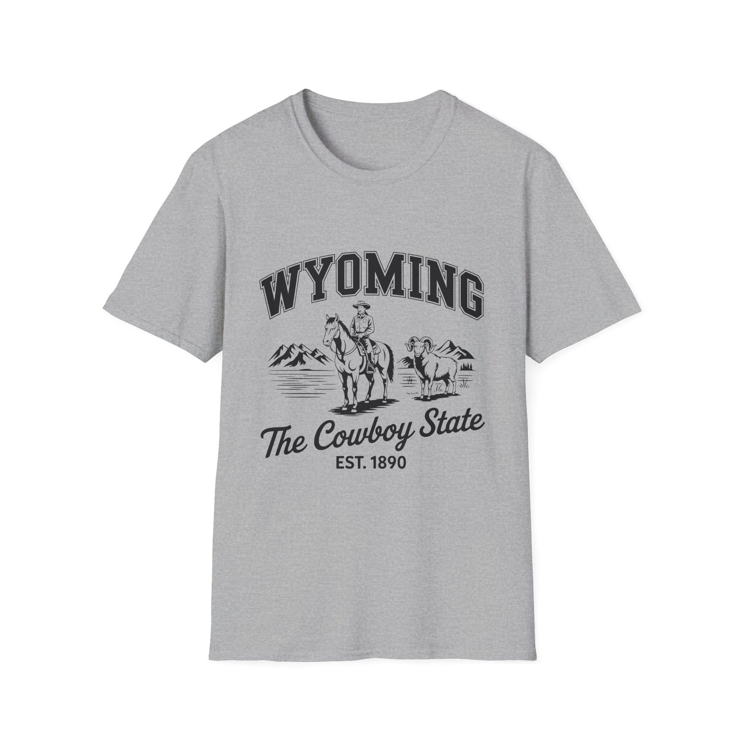 Wyoming Cowboy State T-Shirt | Vintage Western Tee, Gift for Cowboys, Travel Souvenir, Casual Outfit, Americana Style