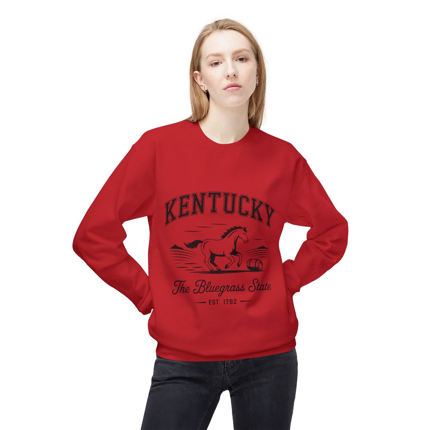 Kentucky Vintage Fleece Sweatshirt, Cozy Crewneck for Fans, Perfect for Gifts, Warm Fall Layer, Kentucky Pride Apparel