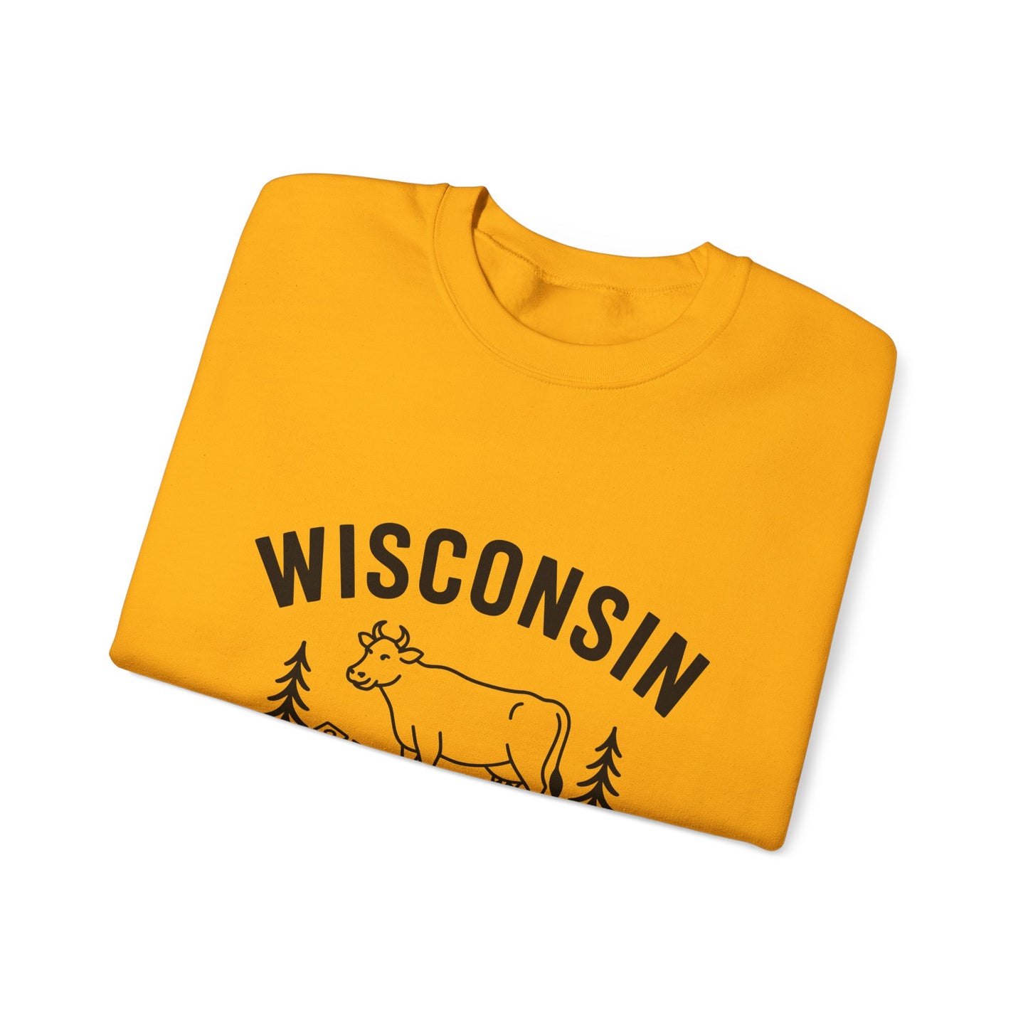 Wisconsin Badger State Sweatshirt, Unisex Crewneck, Cozy Gift for State Pride, Travel Souvenir, Homewear