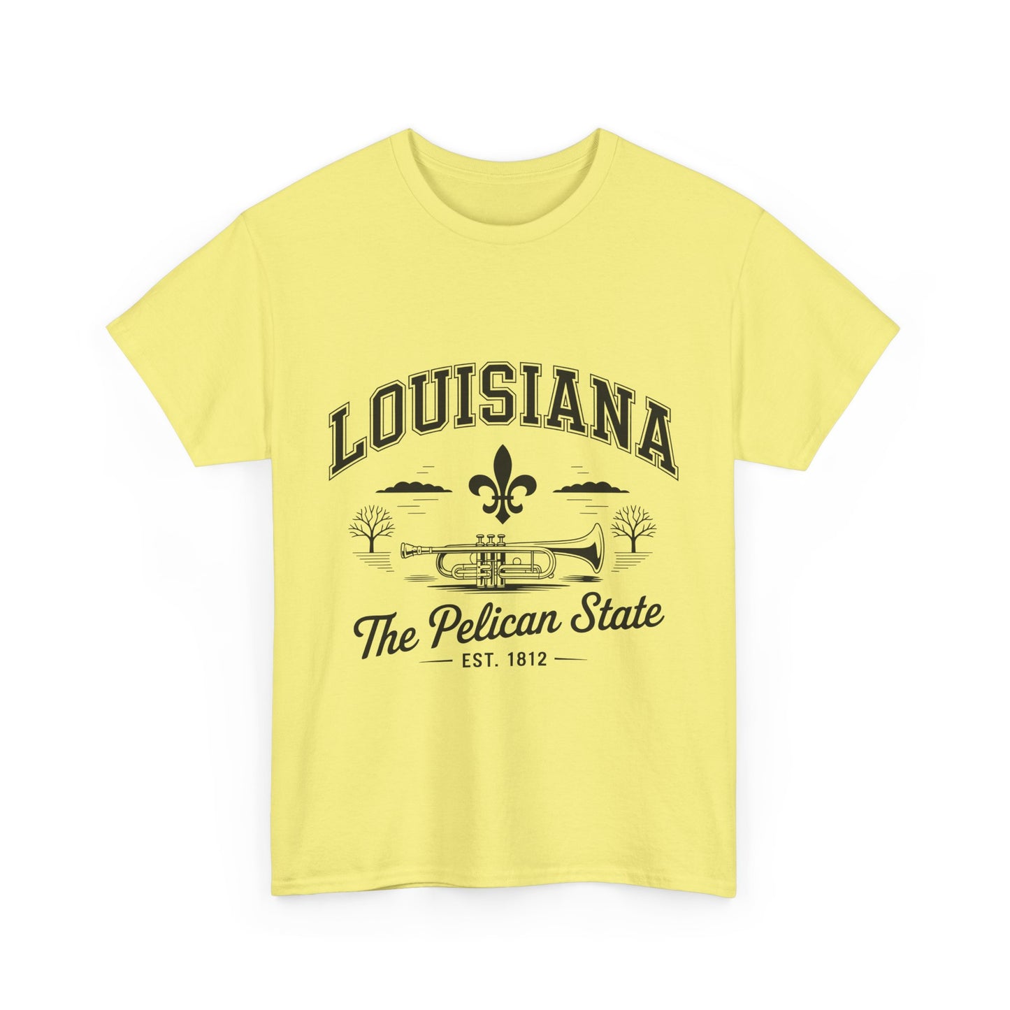 Louisiana State Pride Tee, Unisex Heavy Cotton T-Shirt, Perfect for Souvenir, Gift, Louisiana Lover, Home State Shirt